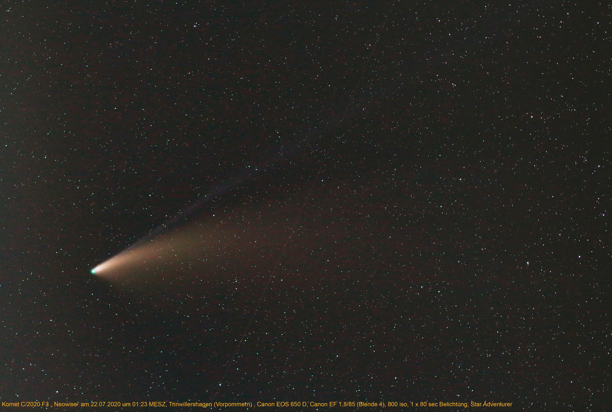 Komet "Neowise" C/2020 F3 am 22. Juli 2020