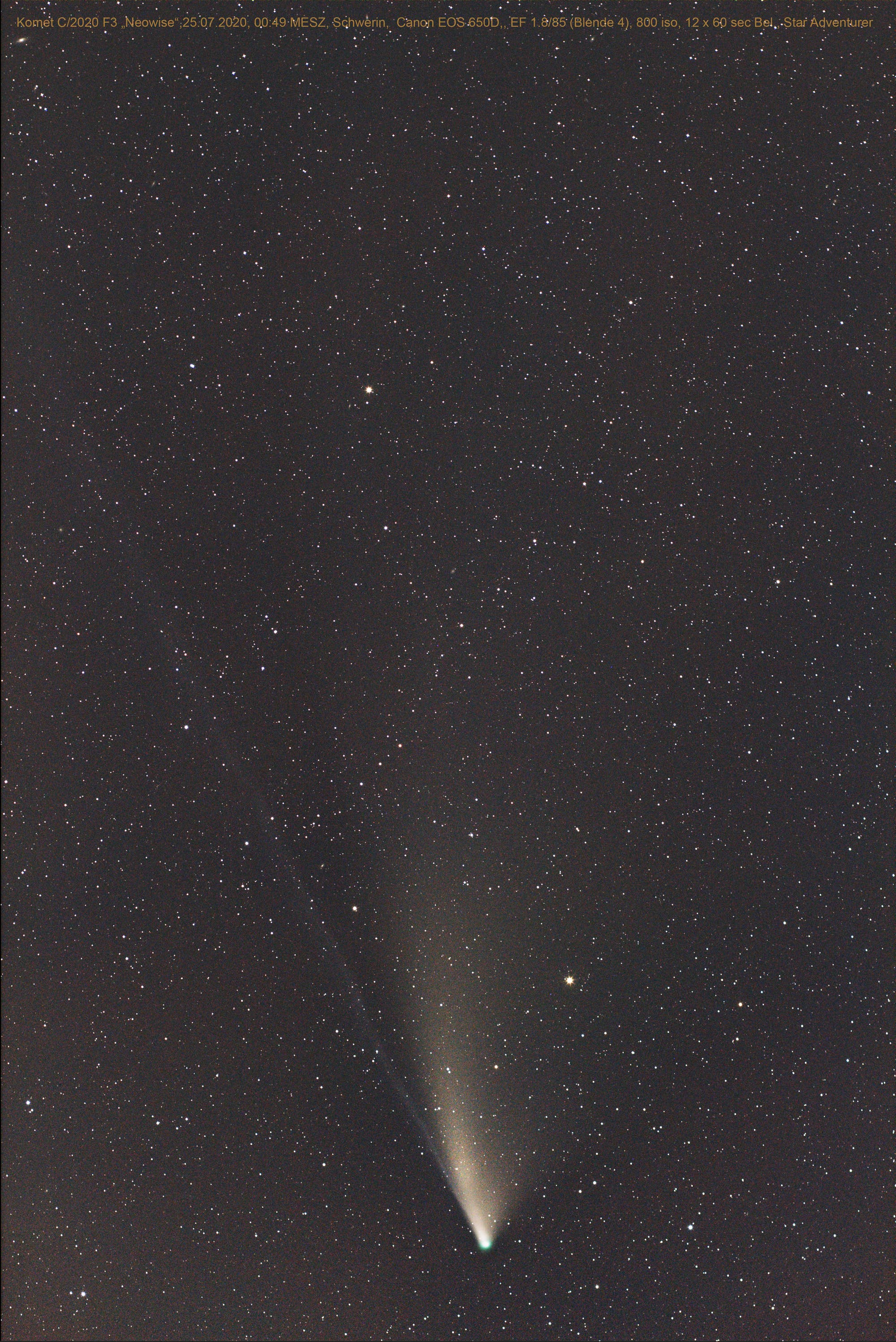 Komet "Neowise" C/2020 F3 am 25. Juli 2020