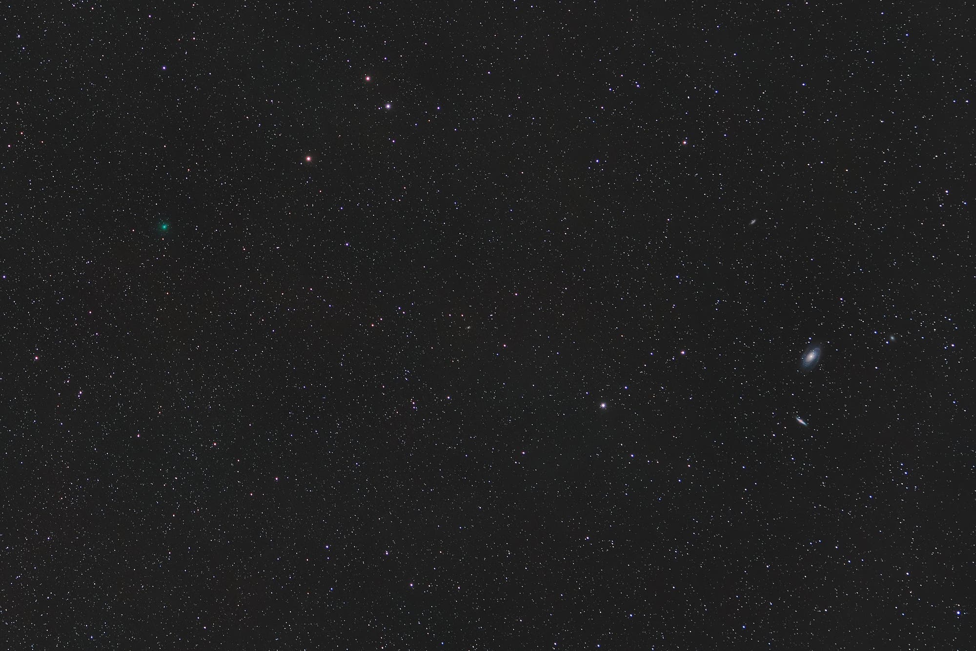 Komet Atlas (C/2014 Y4) im Grossen Bären 