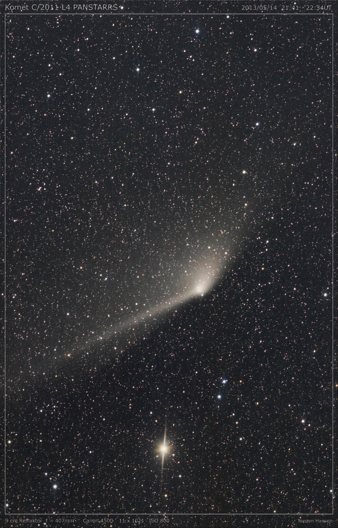 Komet PANSTARRS mit Gegenschweif