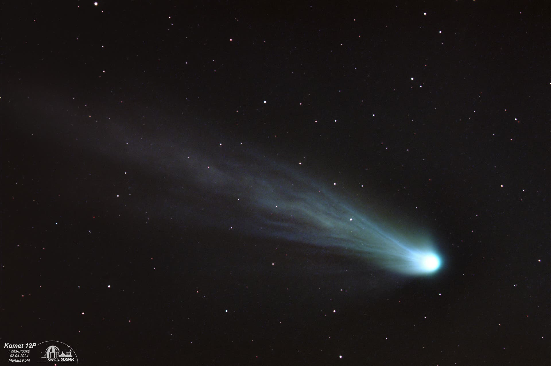 Cometa 12P/Pons-Brooks – Espectro científico