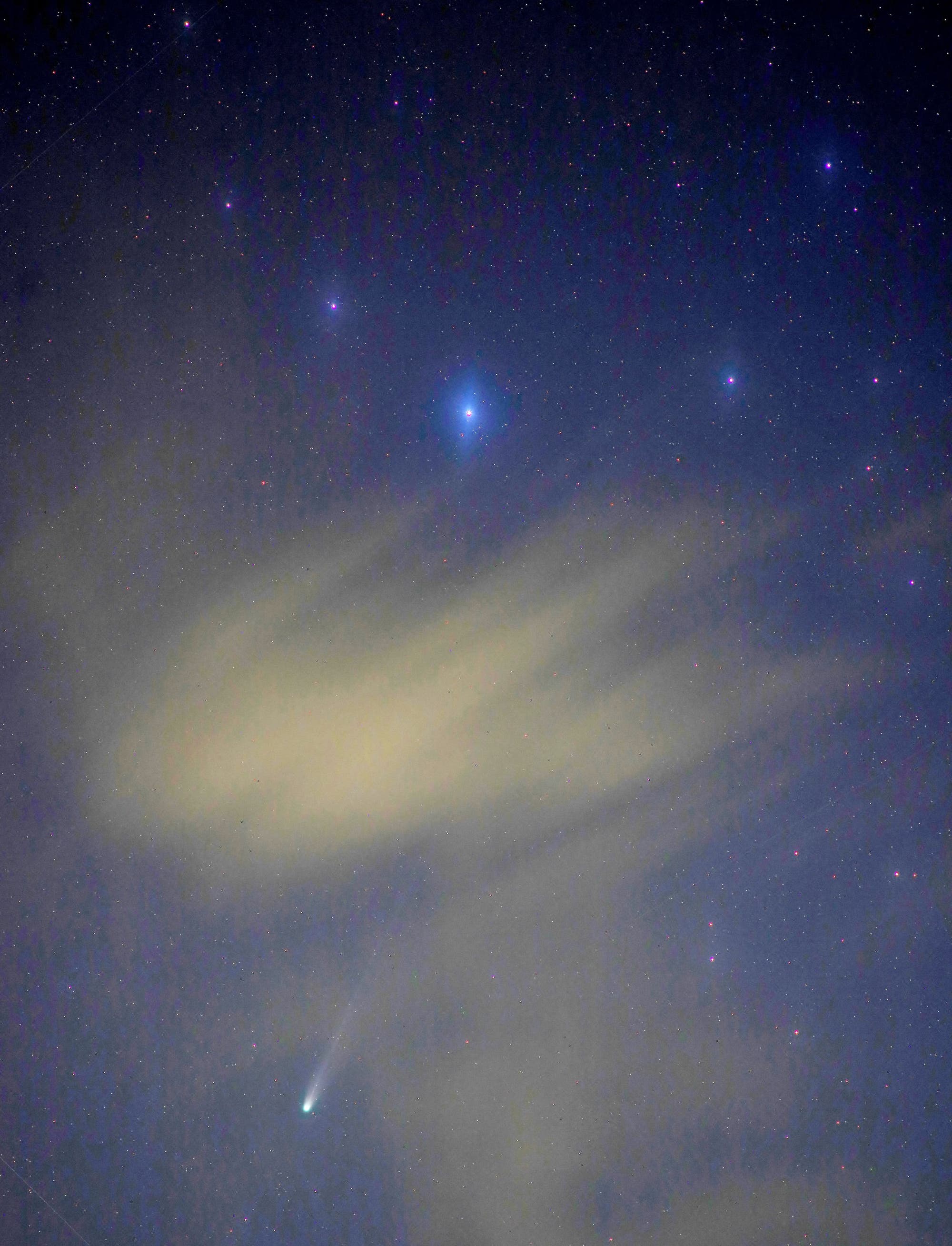 Komet C/2025 A6 Lemmon unter Corona Borealis