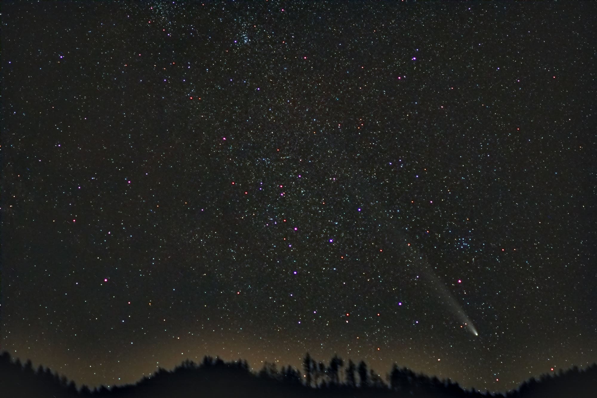 Komet Tsuchinshan-Atlas über den Niederen Tauern