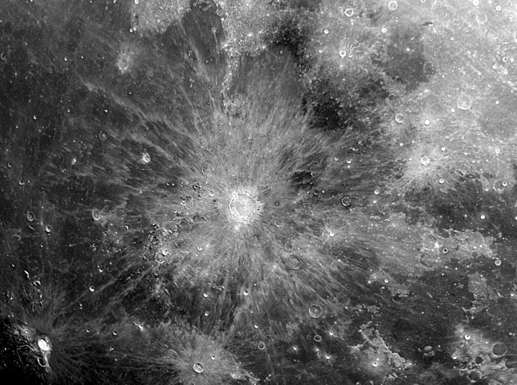 Krater Kopernikus bei Vollmond