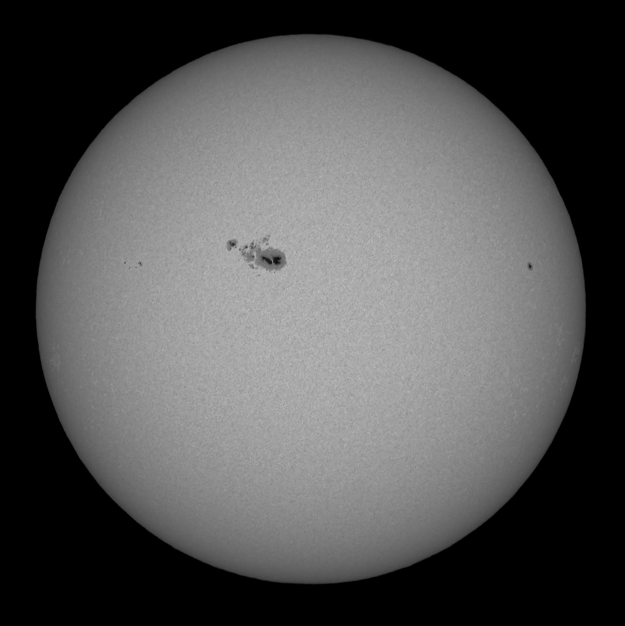 Sonne im Weißlicht am 4. Mai