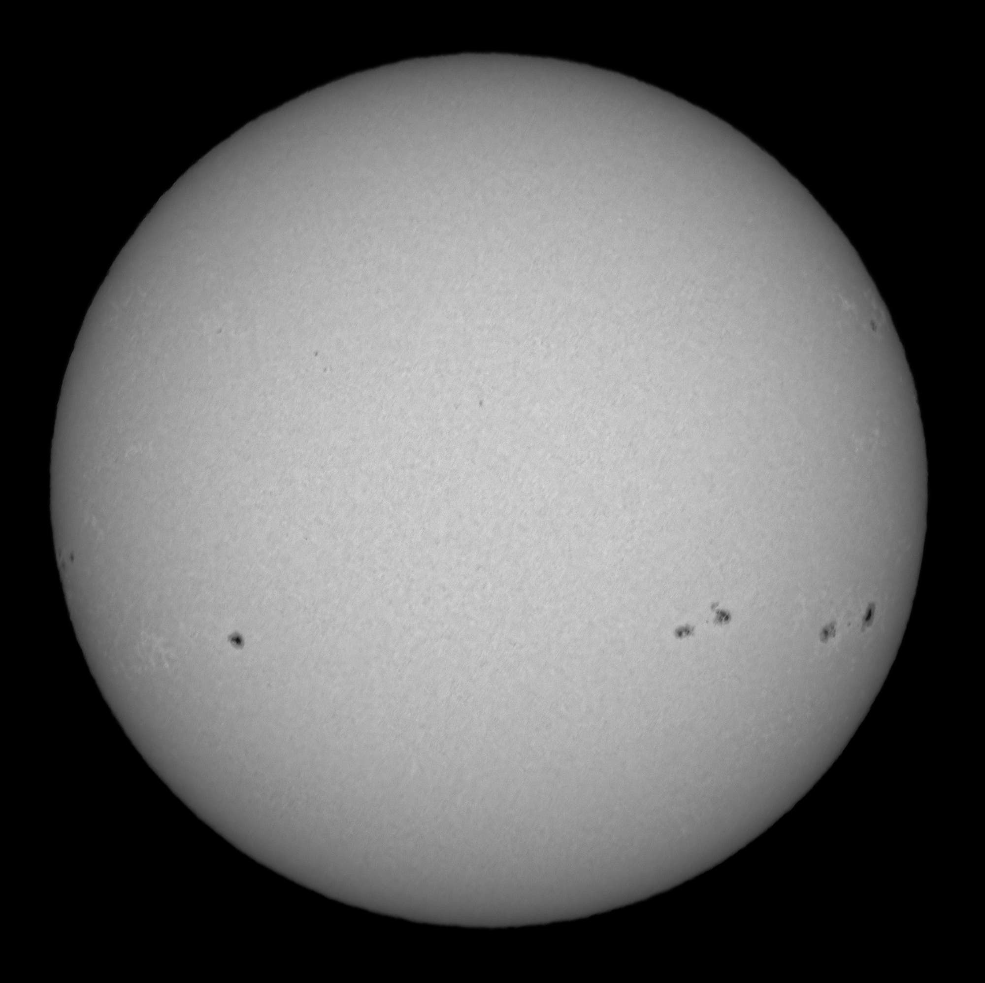 Sonne im Weißlicht - 18. Dezember 2024