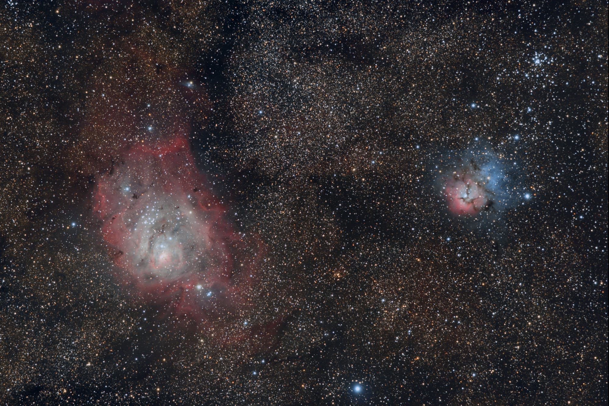 Messier-Triplett - Messier 8, 20 & 21