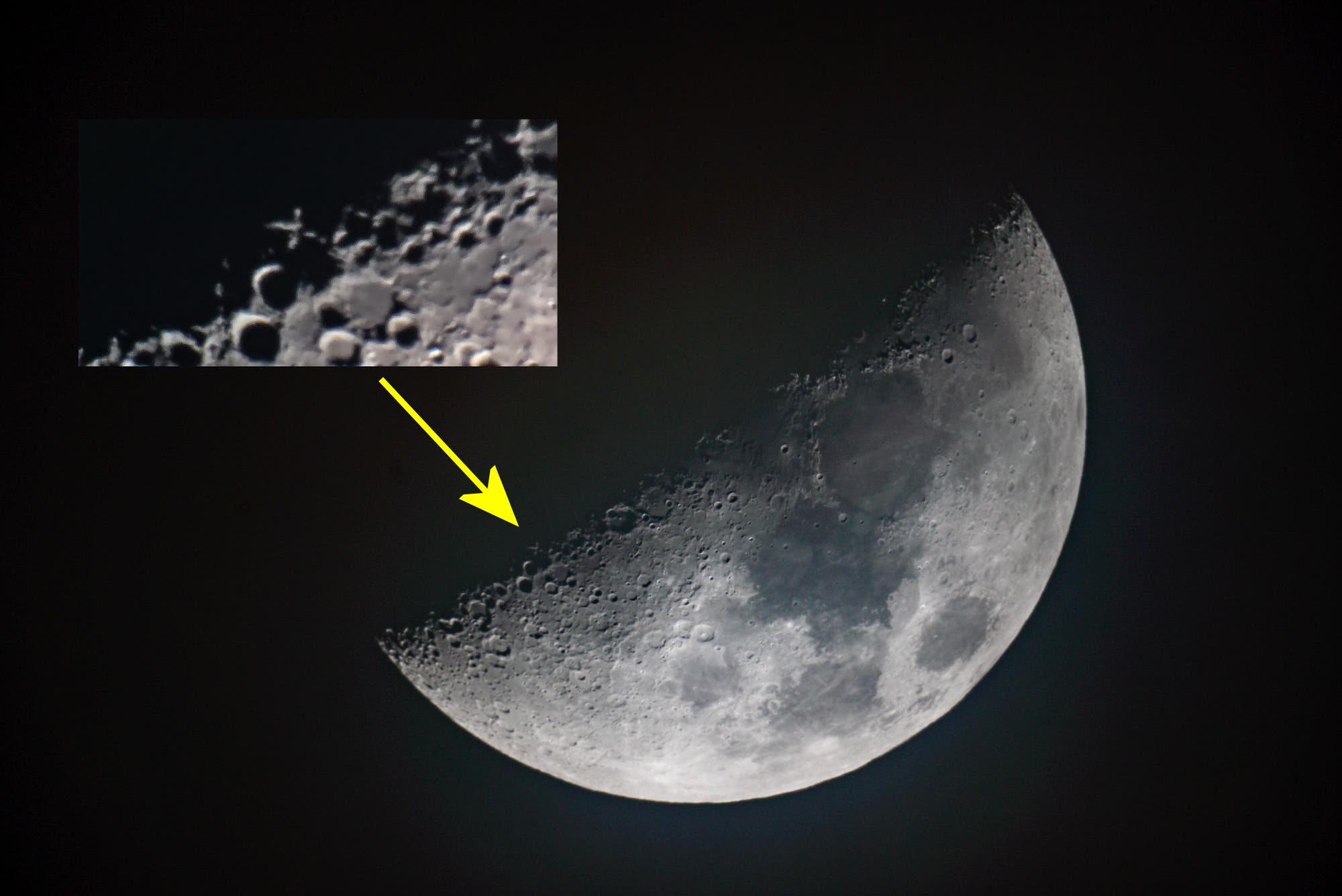 Das Mond-X am 3. Februar 2017