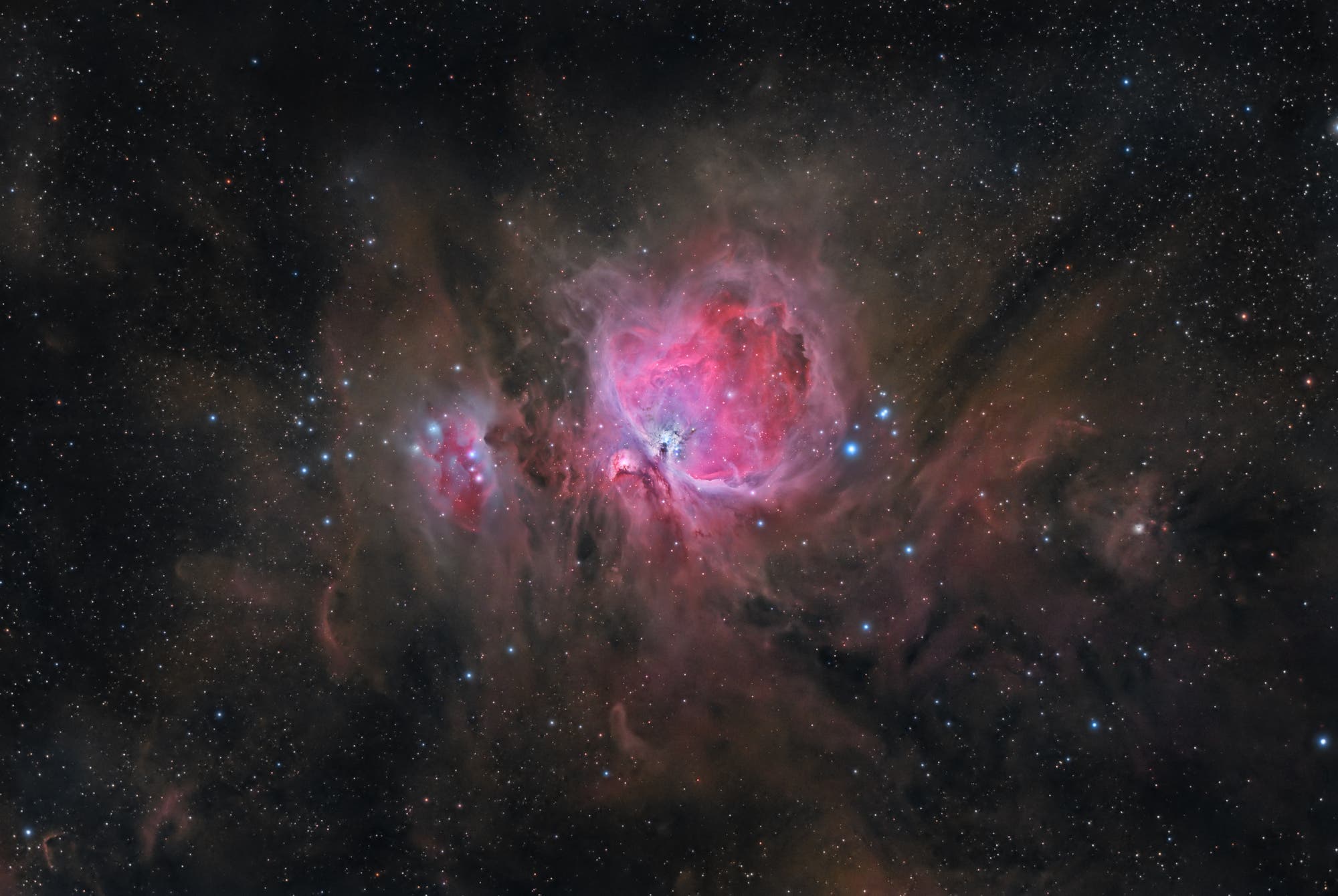 Orionnebel mit Umgebung