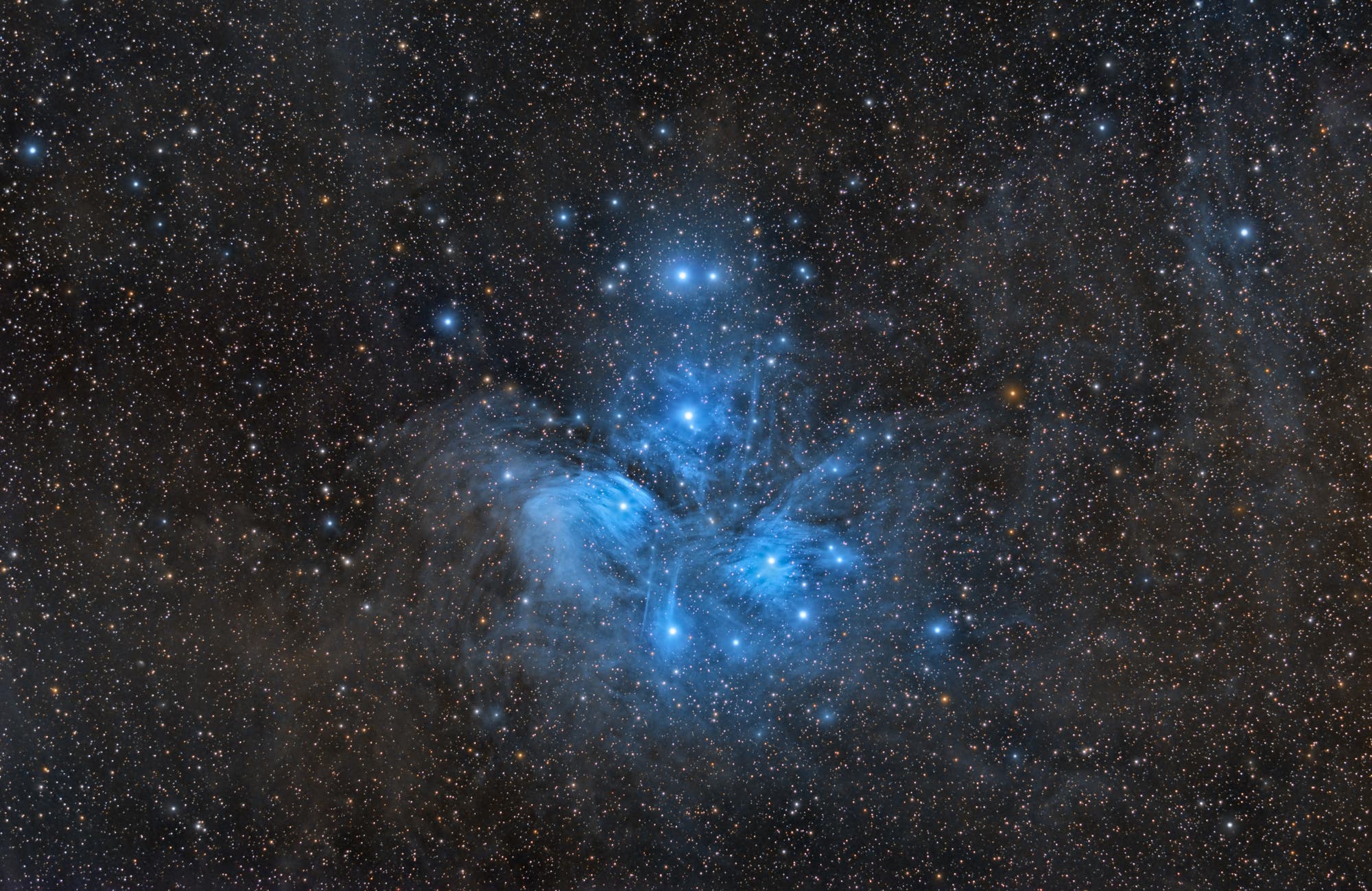 Offener Sternhaufen der Plejaden (M45)