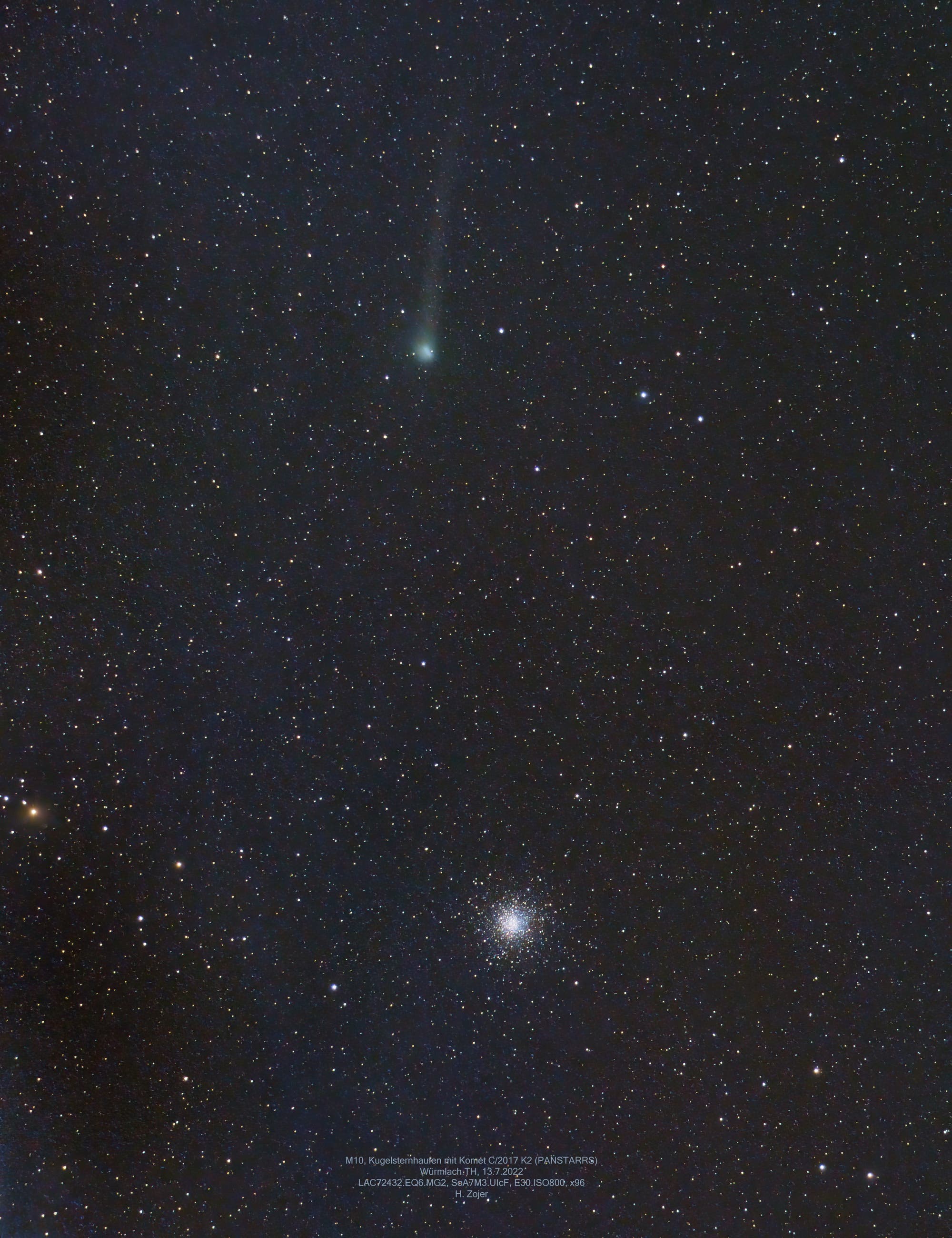 Komet besucht Kugelsternhaufen