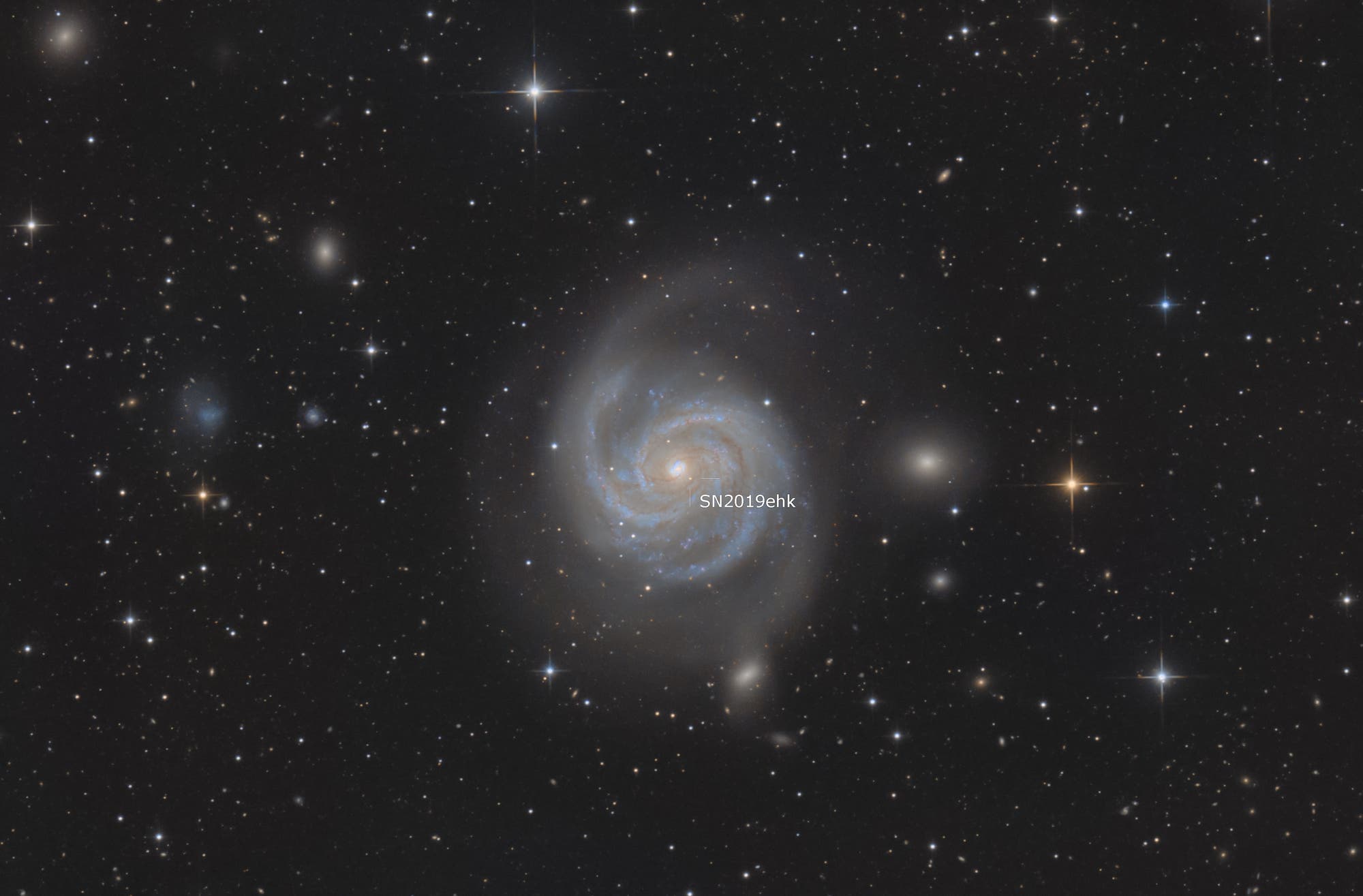 Messier 100 mit Supernova SN2019ehk