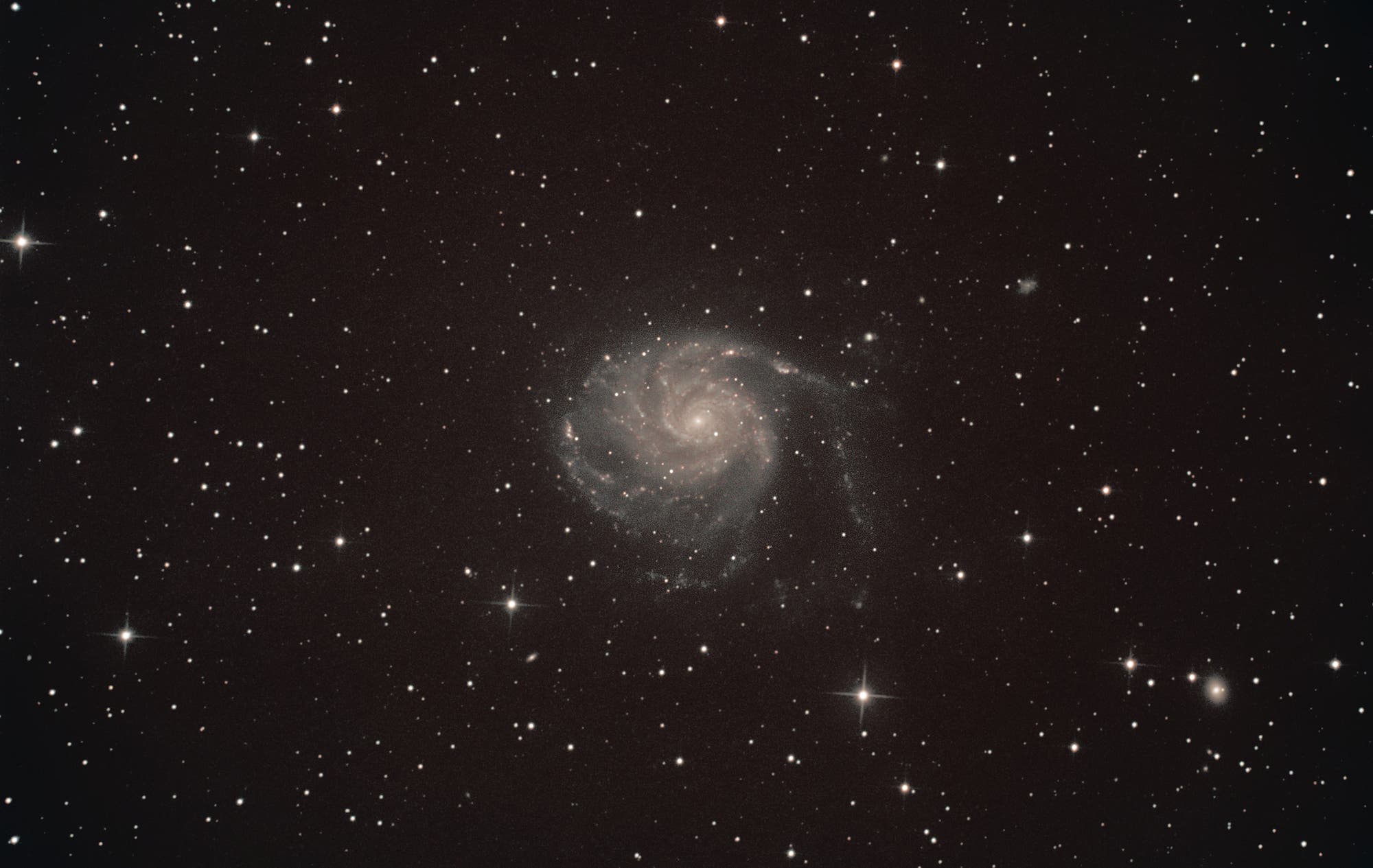 Feuerrad-Galaxie Messier 101 im Sternbild Großer Bär (Ursa Major)