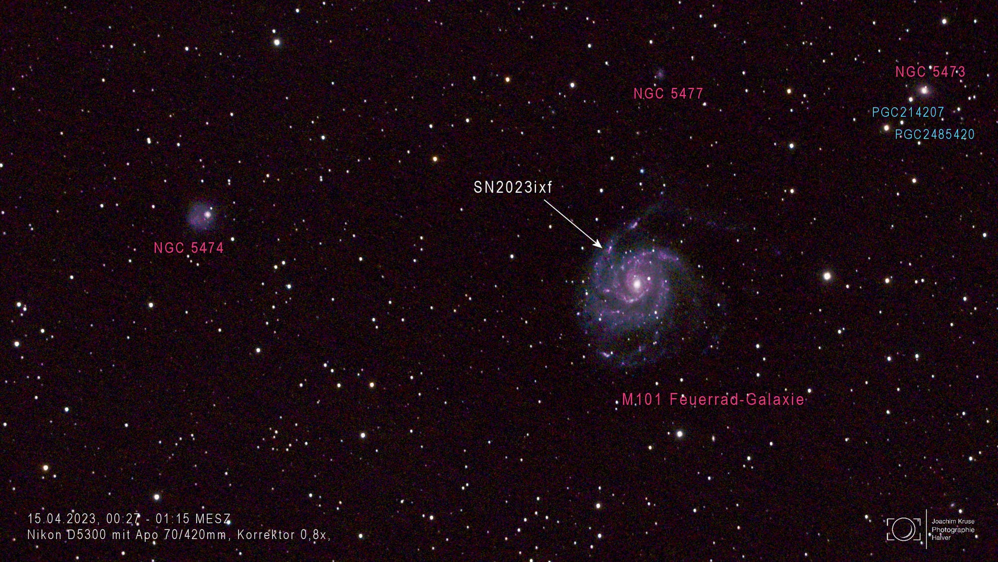M101 Feuerrad-Galaxie - Die Ruhe vor dem großen Knall