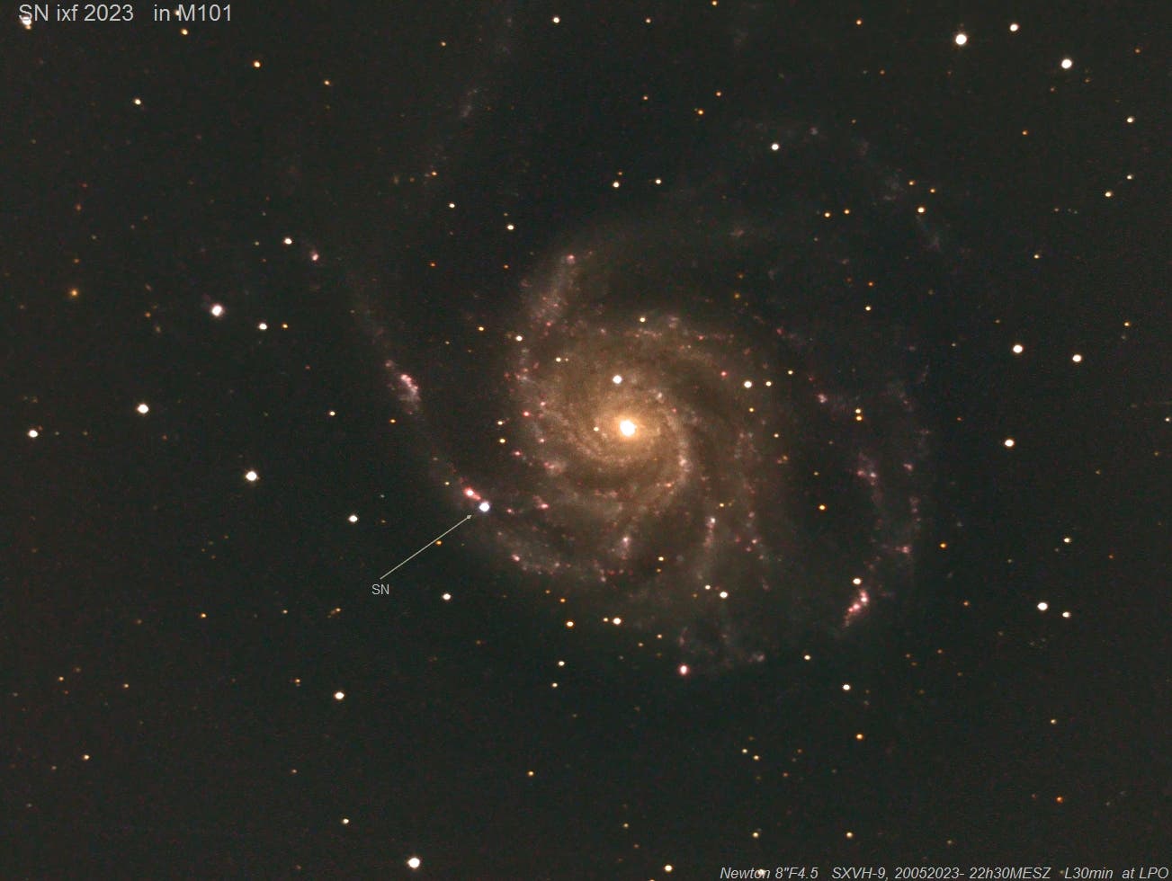 Congrats again: Koichi Itagaki SN ixf2023 in M101