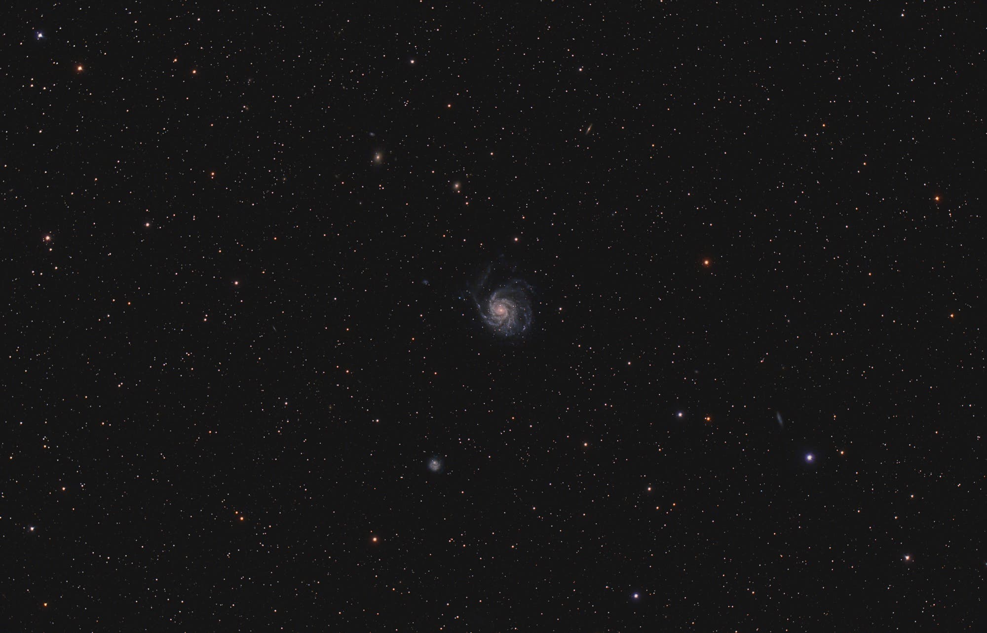 Messier 101 Galaxie im Widefield