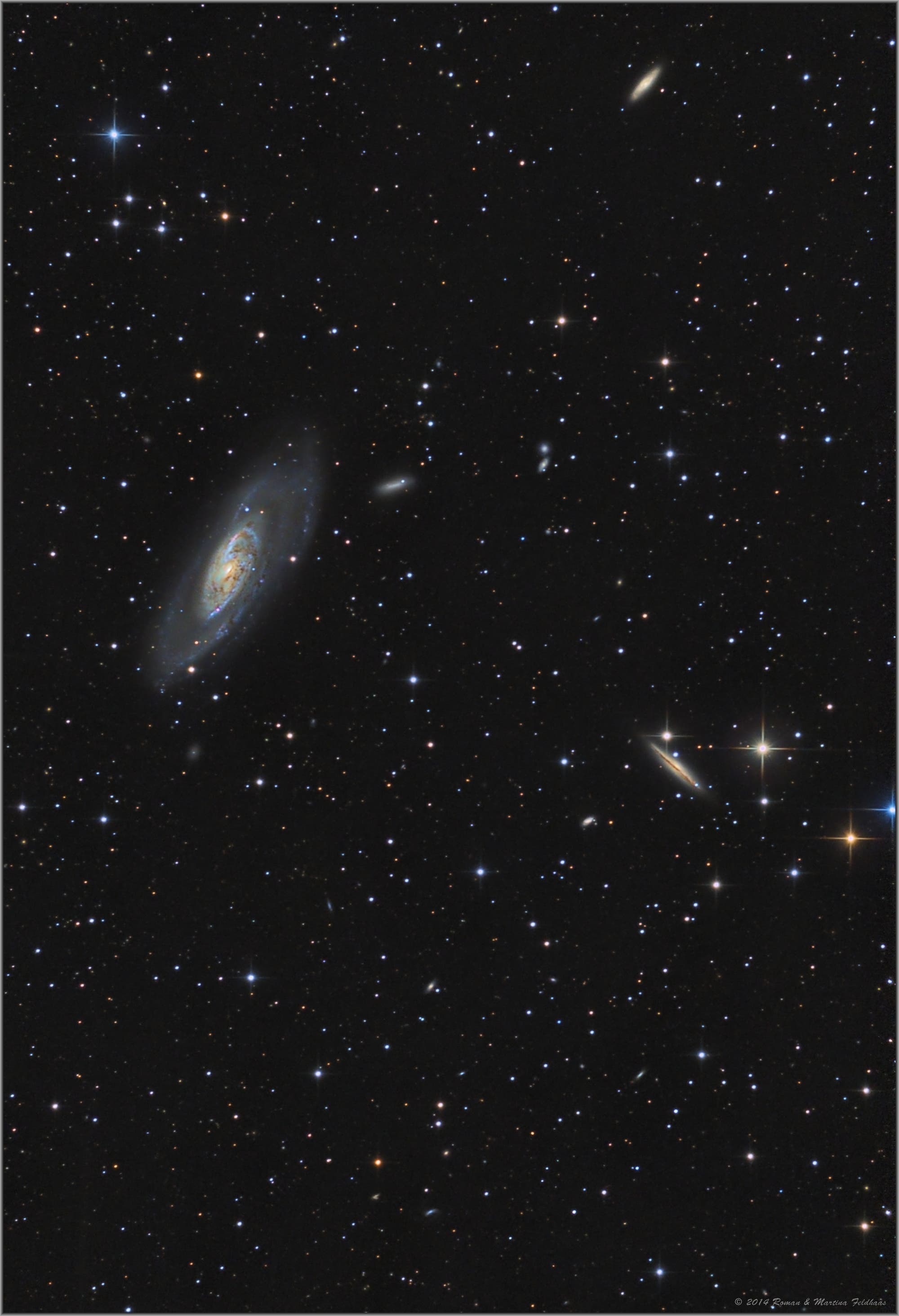 Messier 106 und NGC 4217