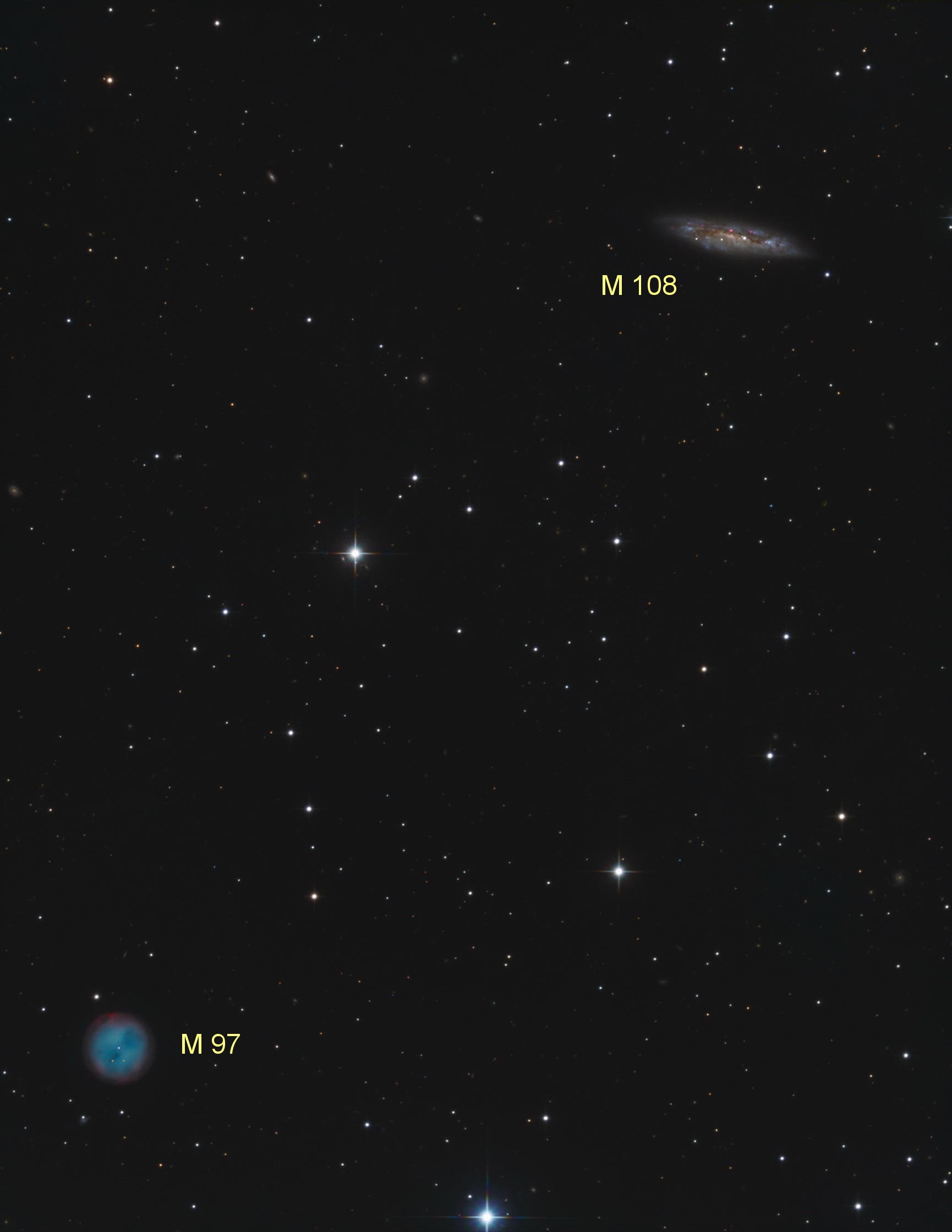 M 108 und Eulennebel M 97 (Objekte)
