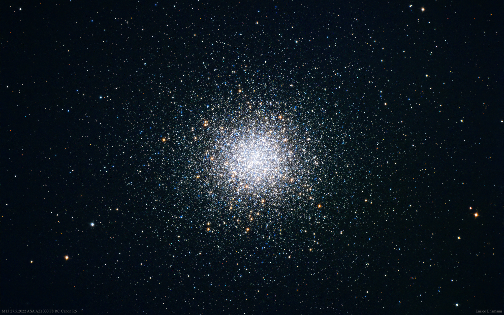 Messier 13, der hellste Kugelsternhaufen am Nordhimmel
