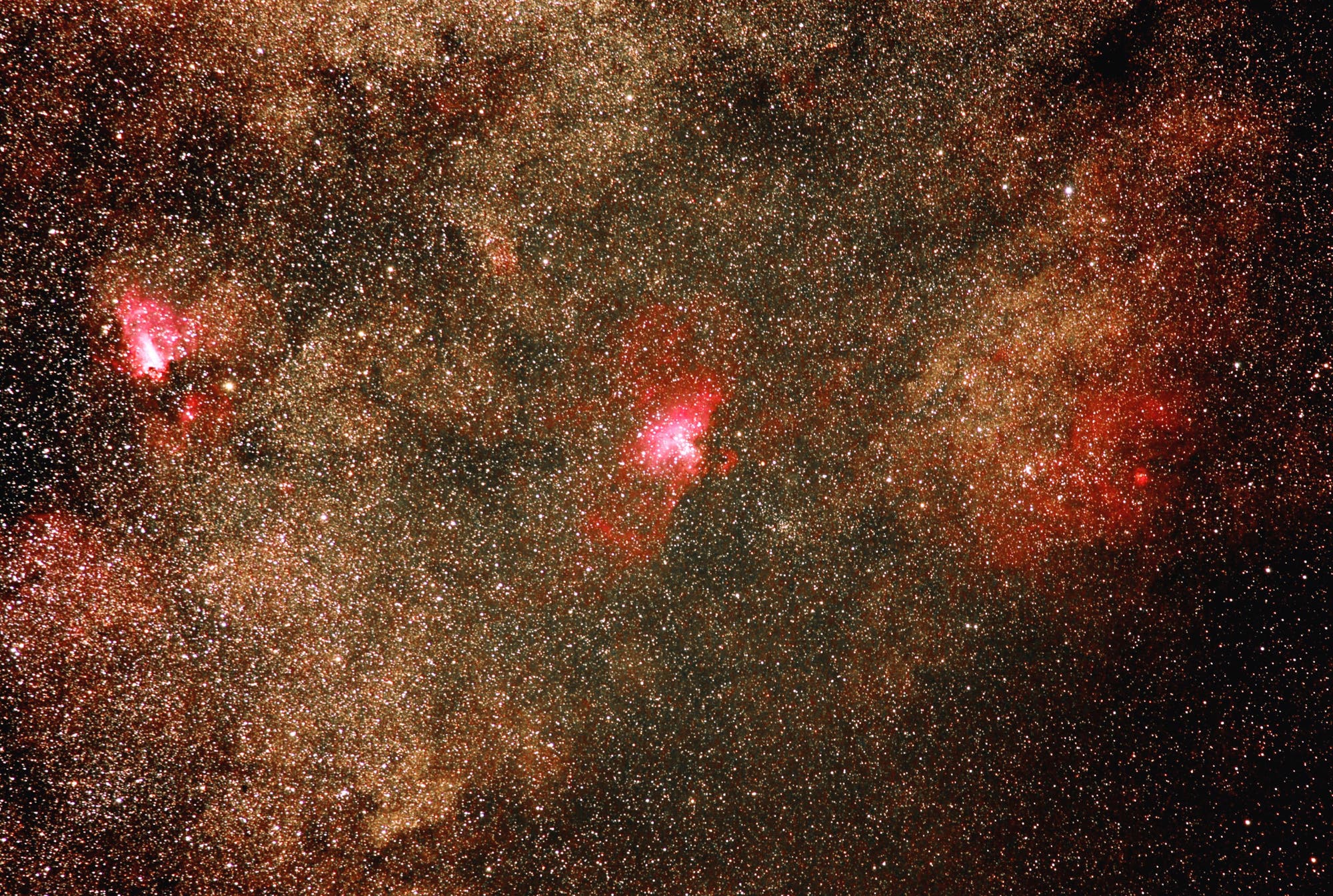 M16, M17 und NGC6604
