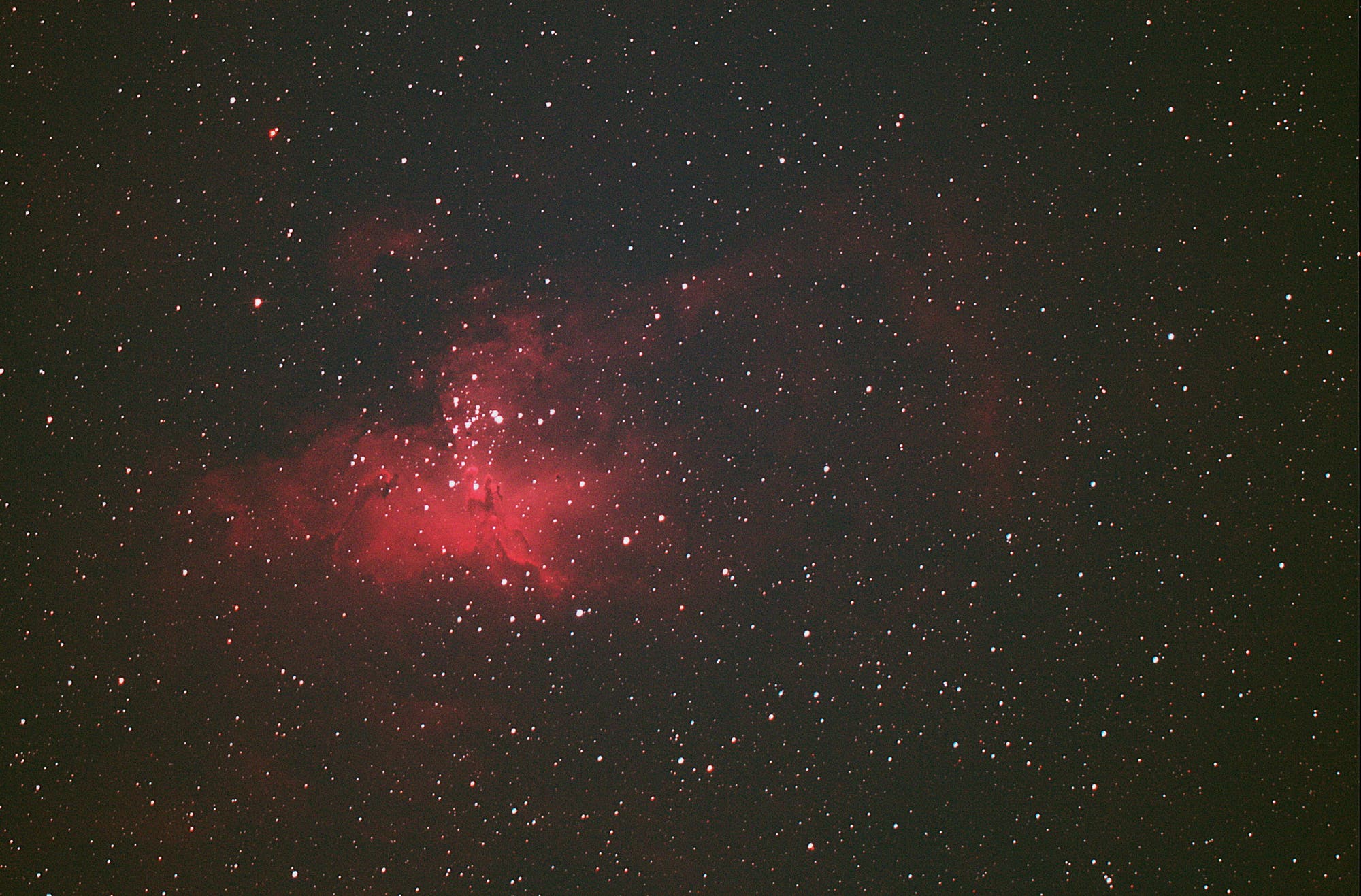 Sternentstehungsgebiet M 16 (Adlernebel) in Serpens Cauda