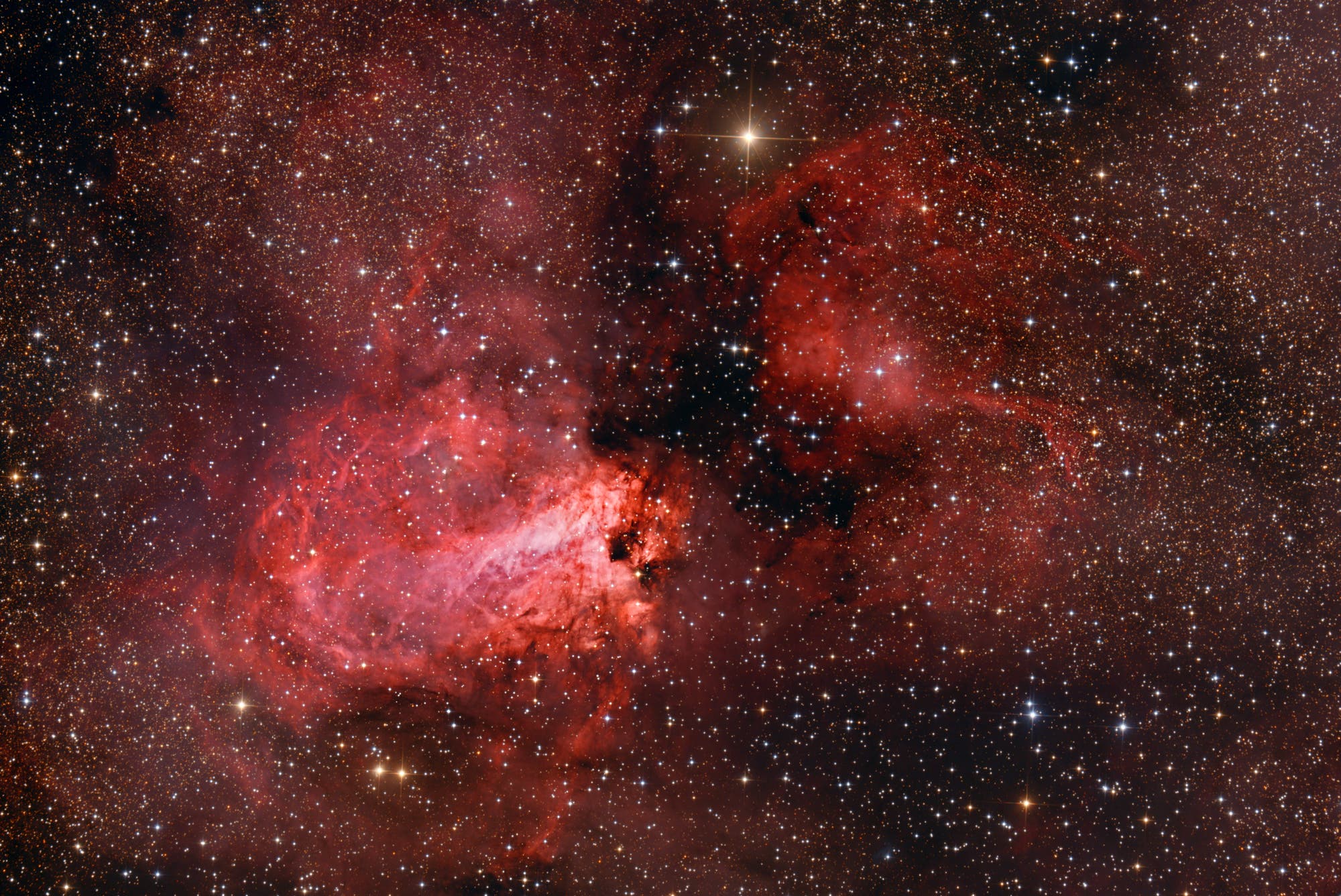 Der Omeganebel Messier 17