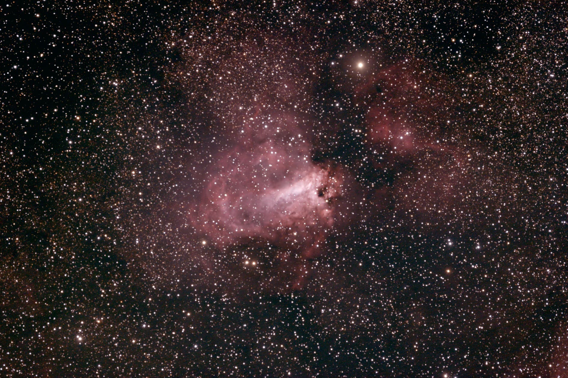 Messier 17 Schwanen- oder Omeganebel