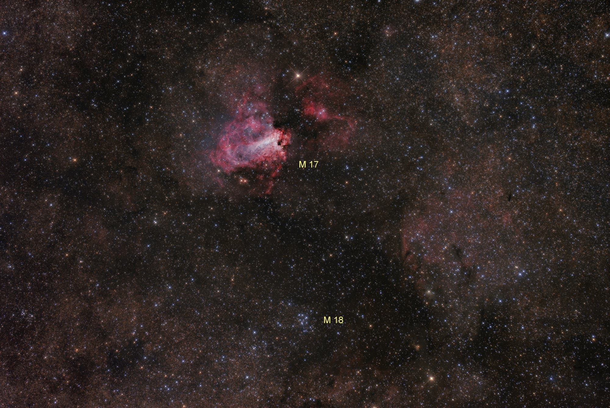 M 17  Omeganebel (Objekte)