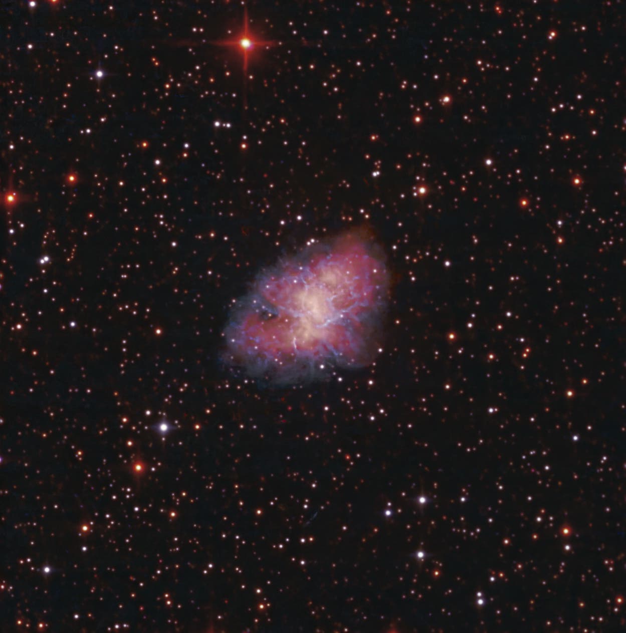 Messier 1 in UV-grün-IR-Filterung
