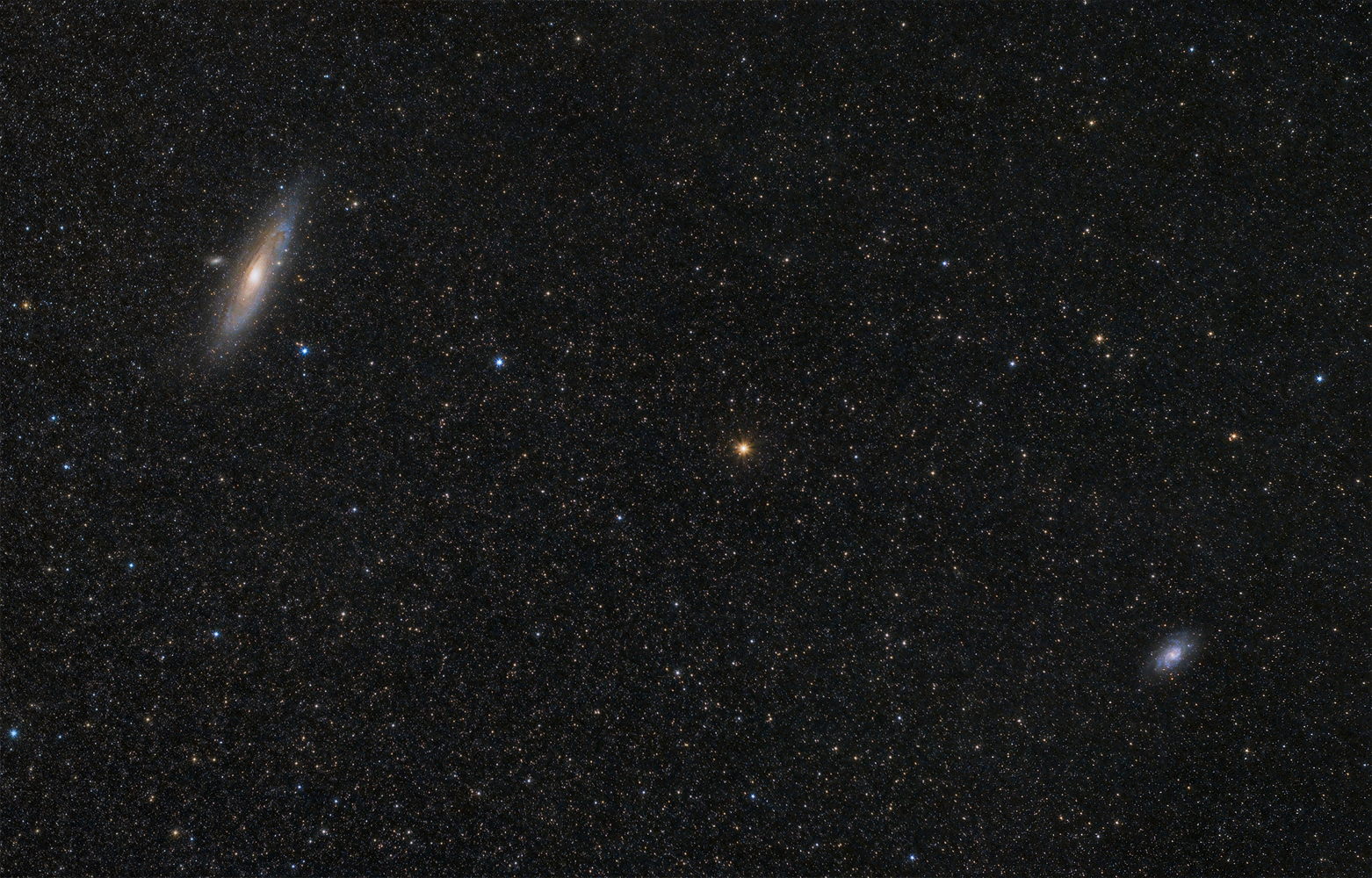 Andromeda und Dreiecksgalaxie