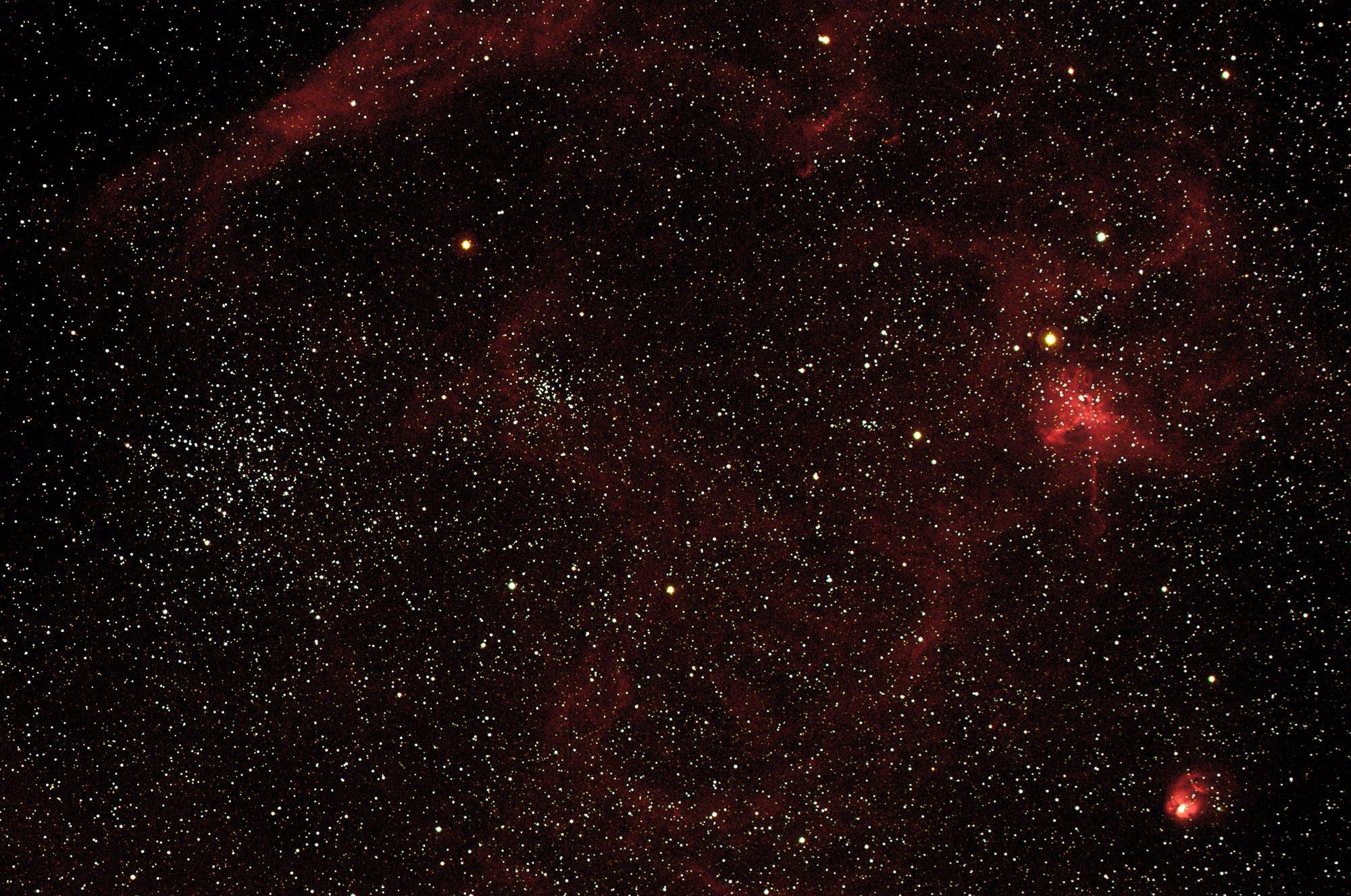 M38 mit Begleitnebel IC417 und NGC1931