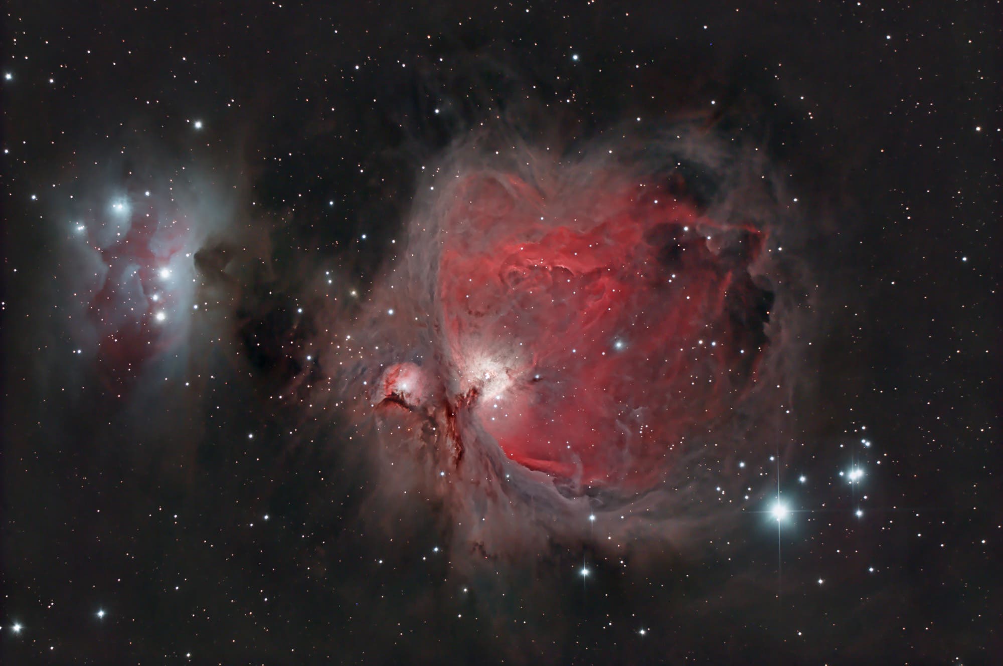 M 42 mit M 43 und NGC 1977