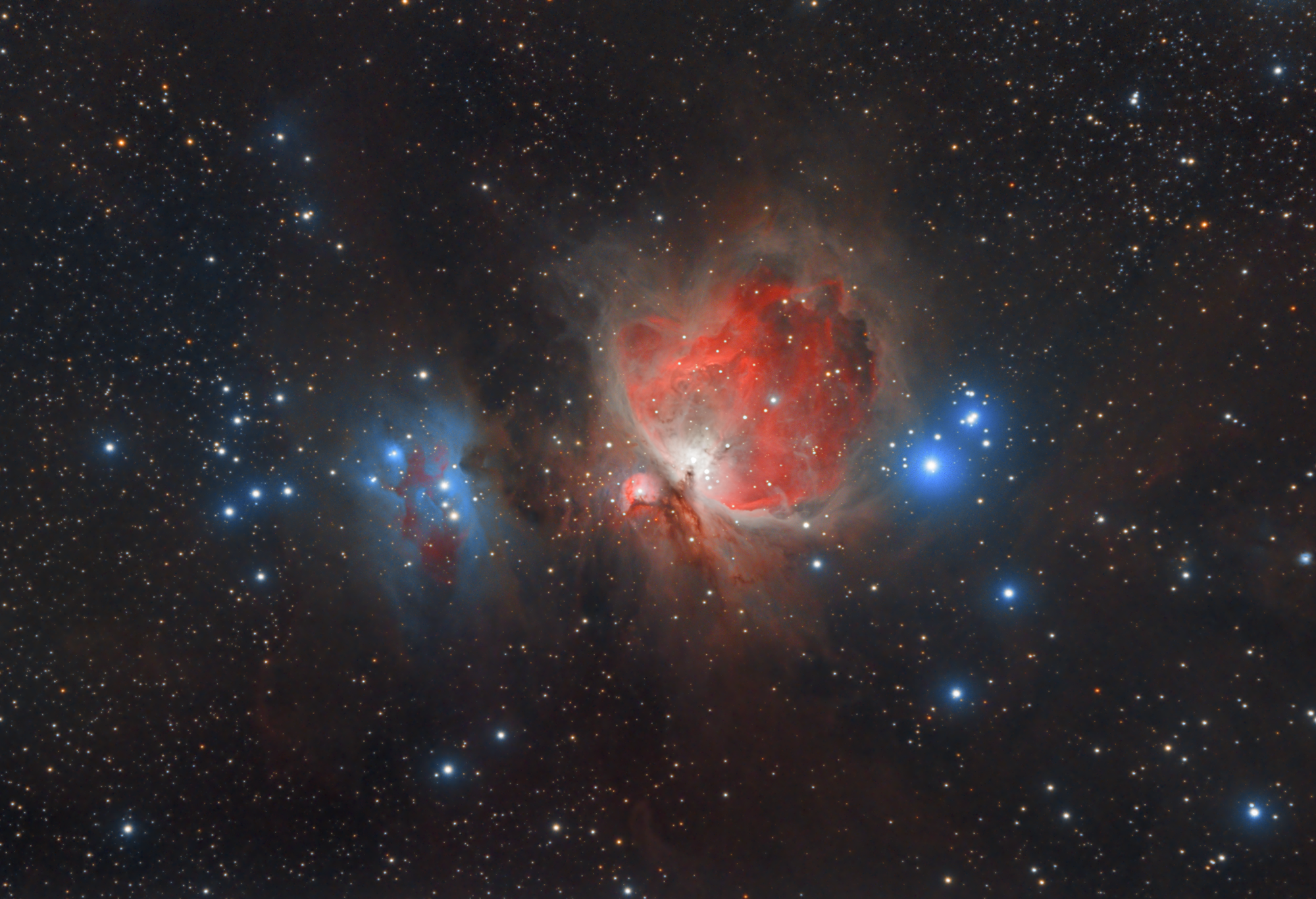 Messier 42 Orionnebel & NGC 1977 Running Man