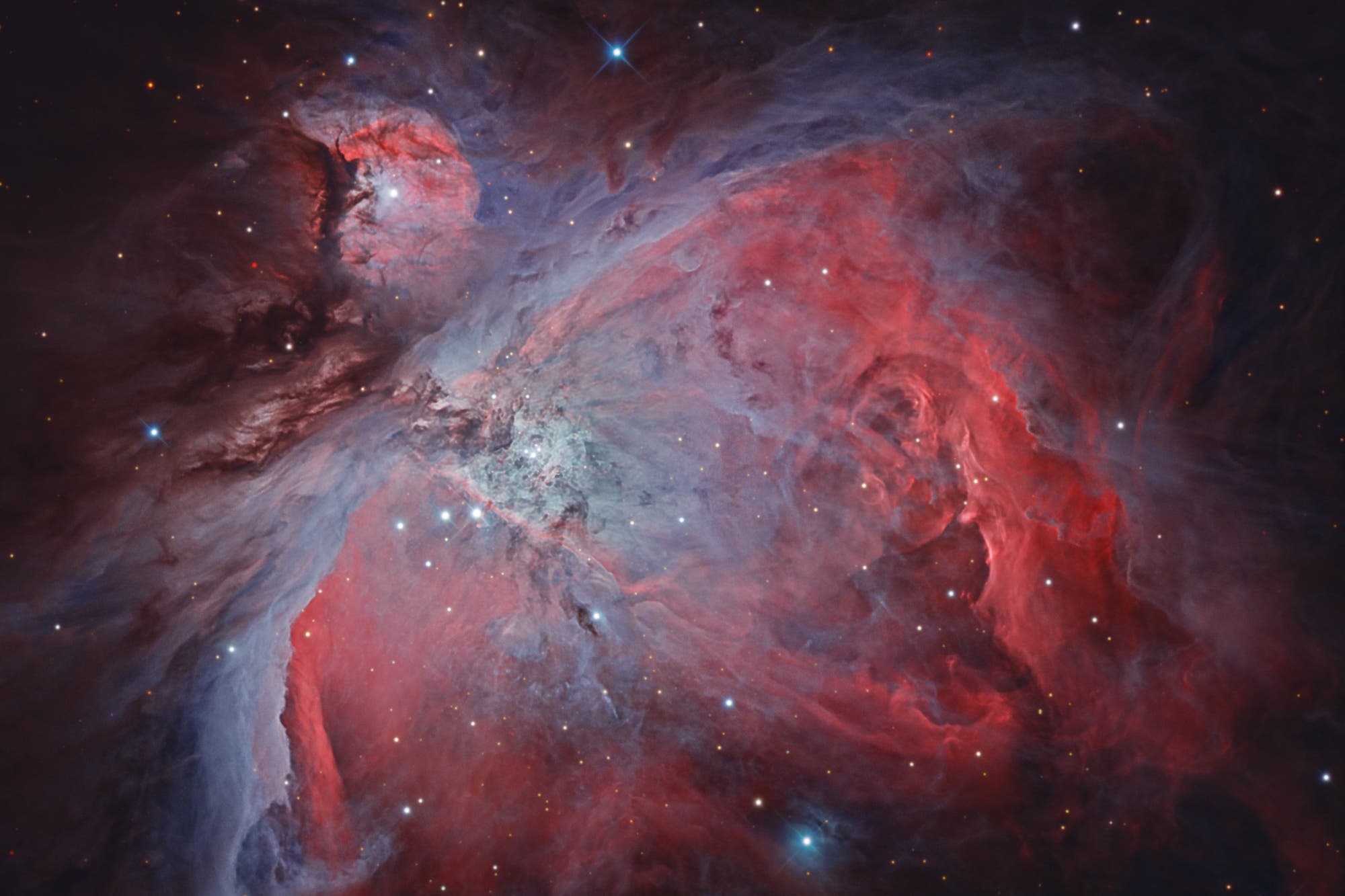 M42, der Zentralbereich des Orionnebels