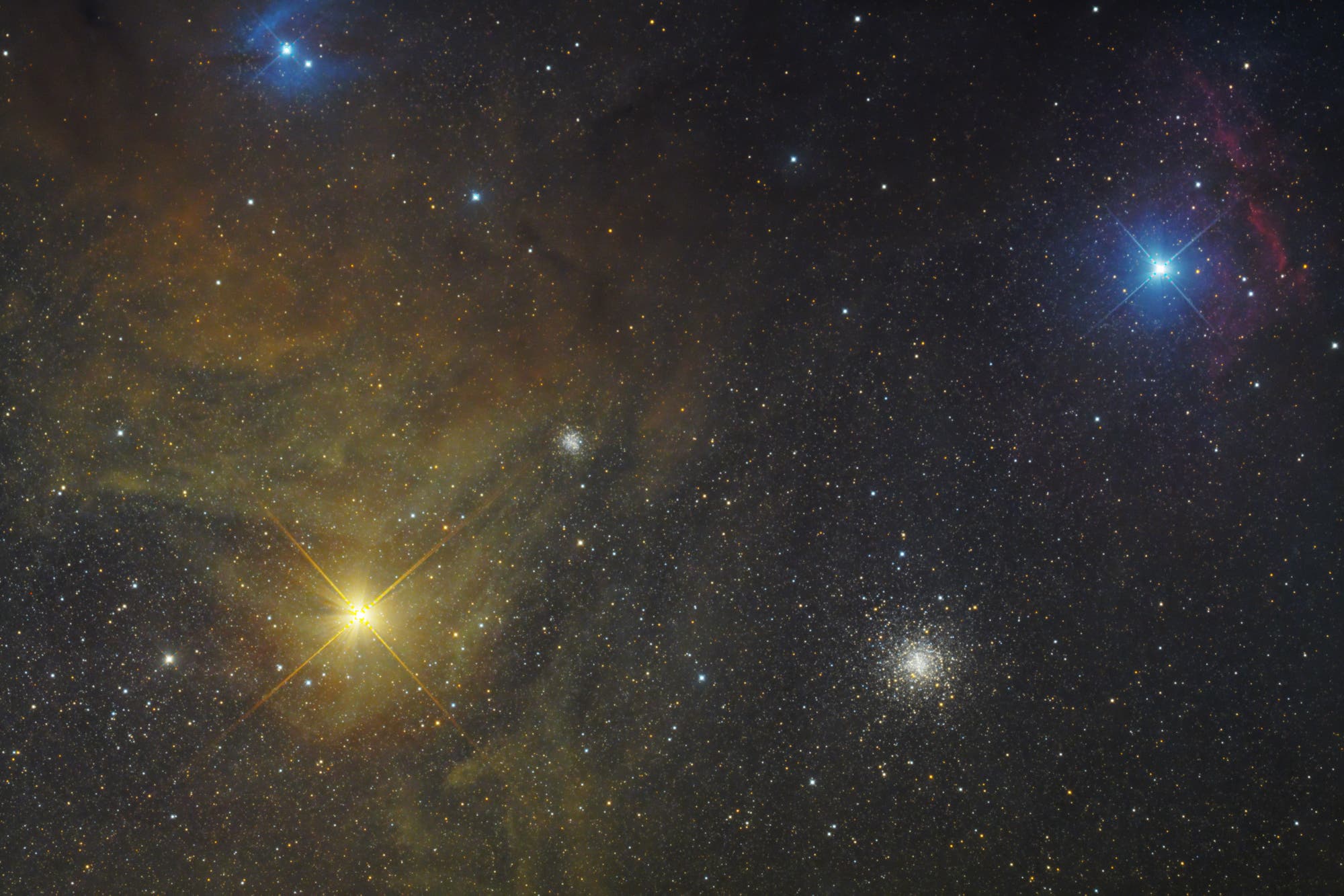 M 4  und Antares