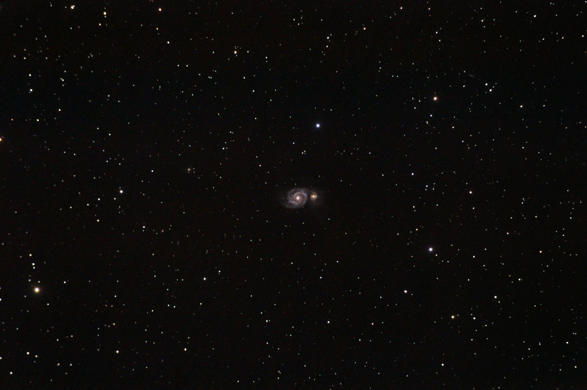 M51 mit kurzer Brennweite