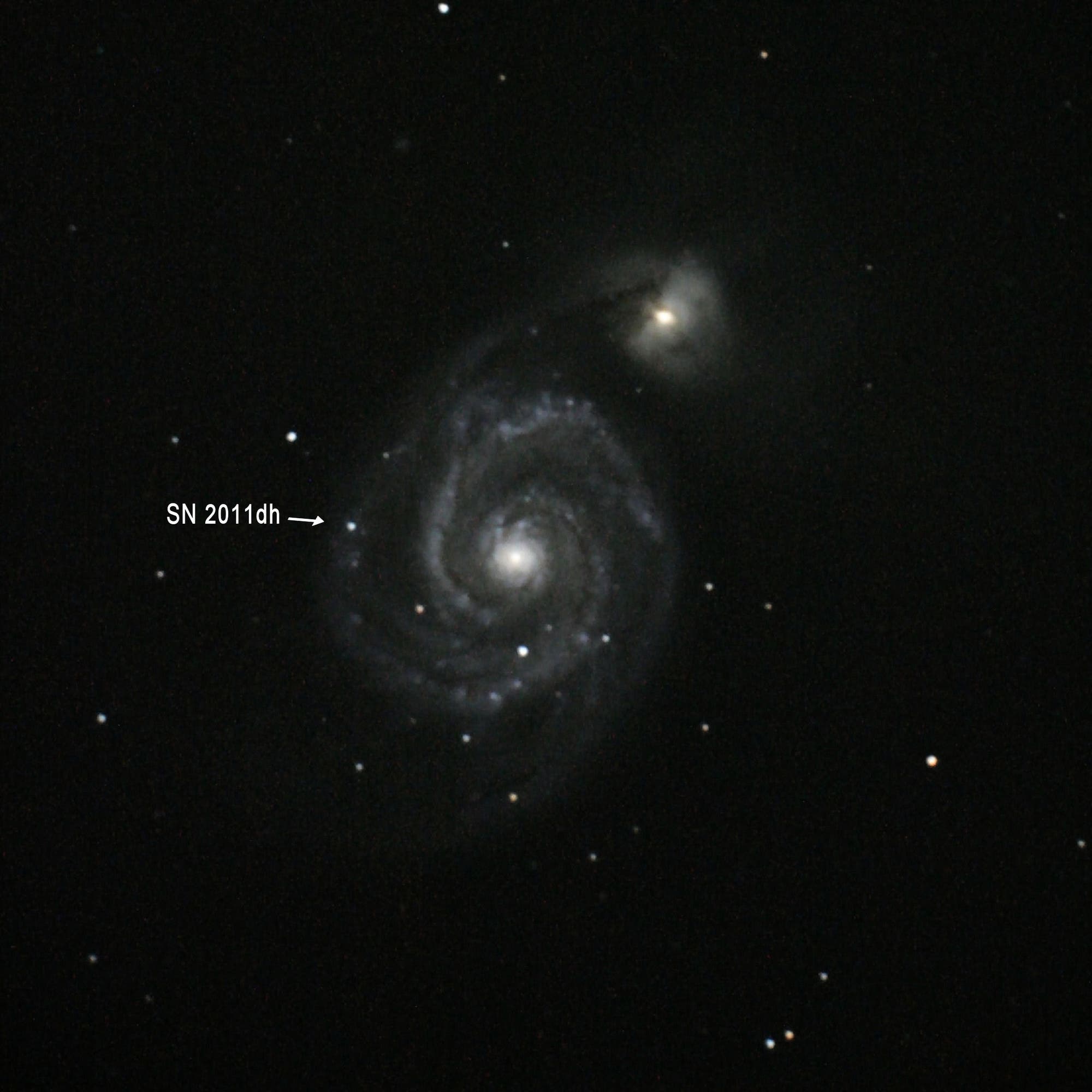 Galaxie M 51 mit Supernova 2011dh