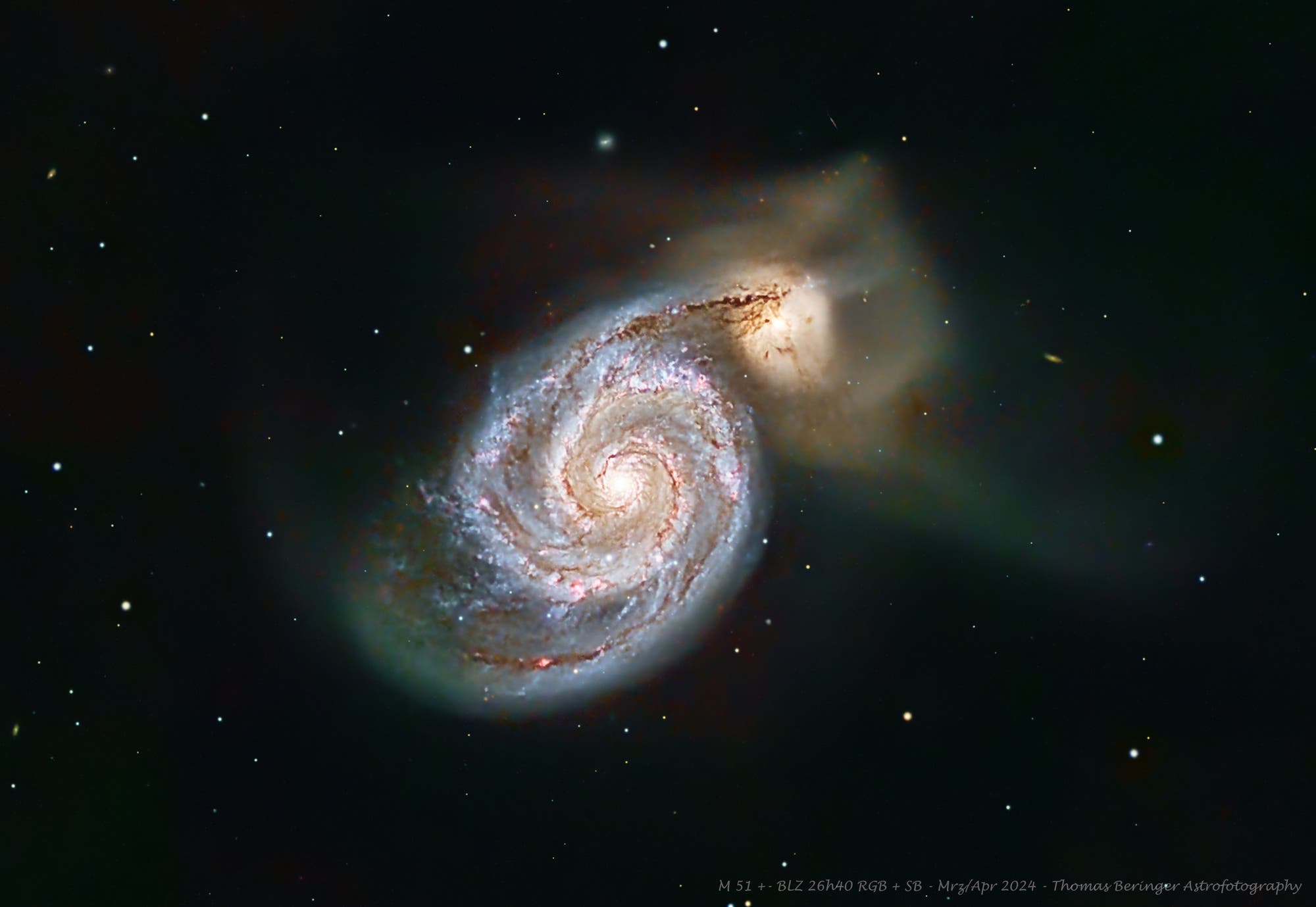 Messier 51 Whirlpool-Galaxie
