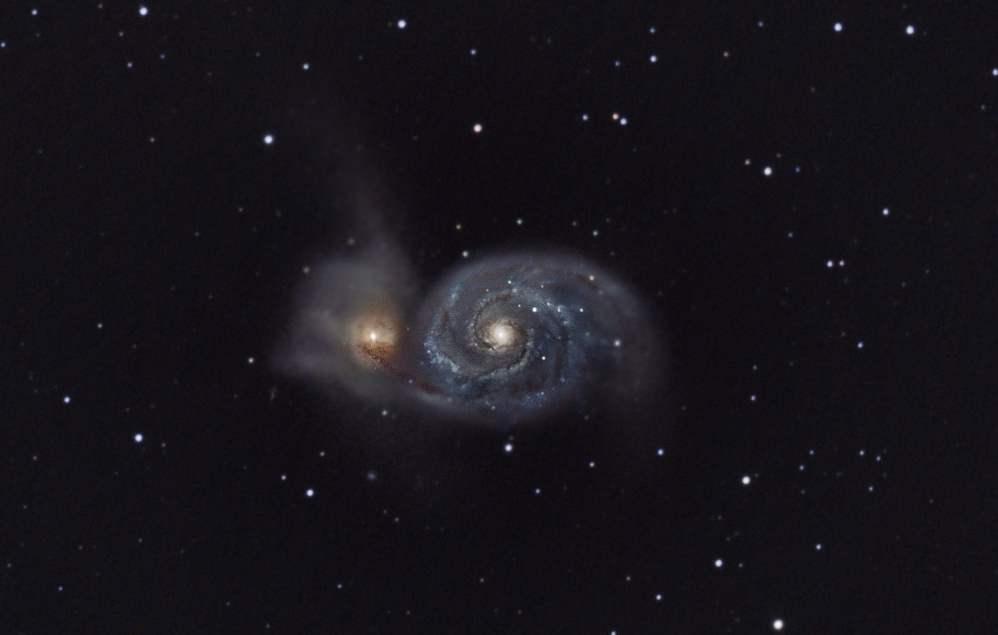 Whirlpoolgalaxie - Messier 51
