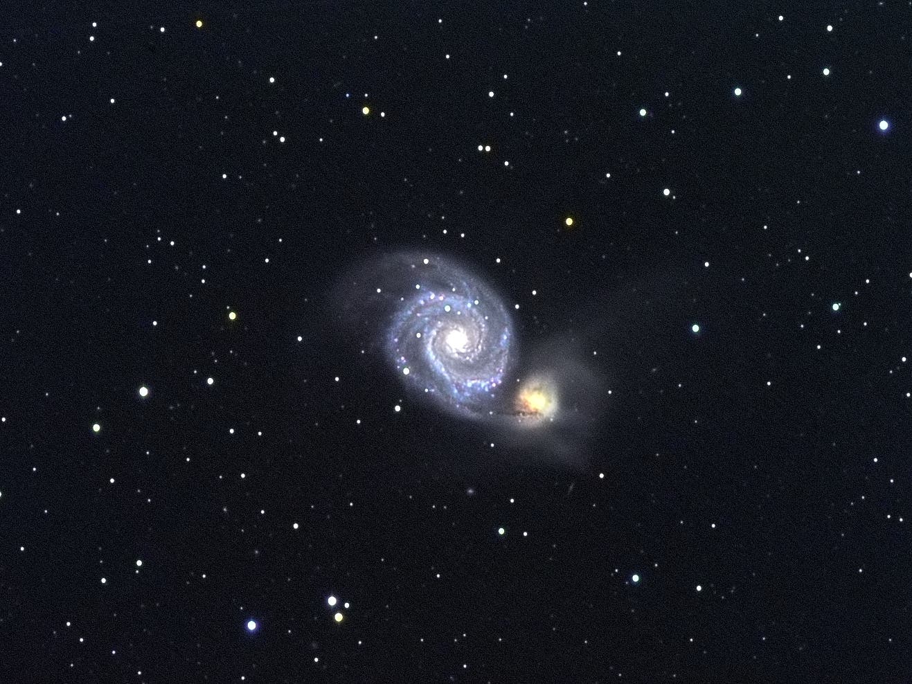 M 51 mit Supernova - jpg mit höherer Auflösung