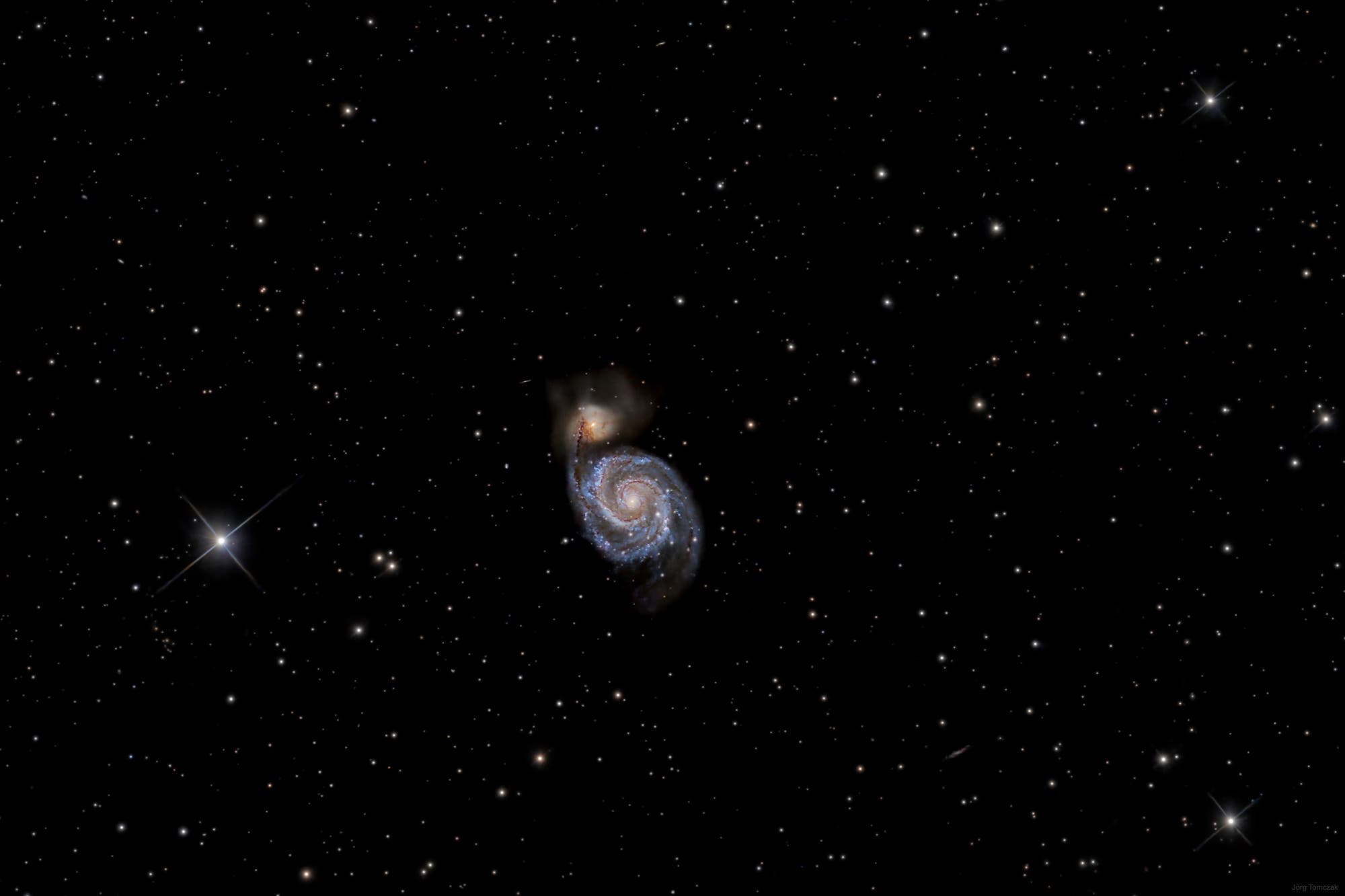M51: Die kosmische Version des Nordlichts