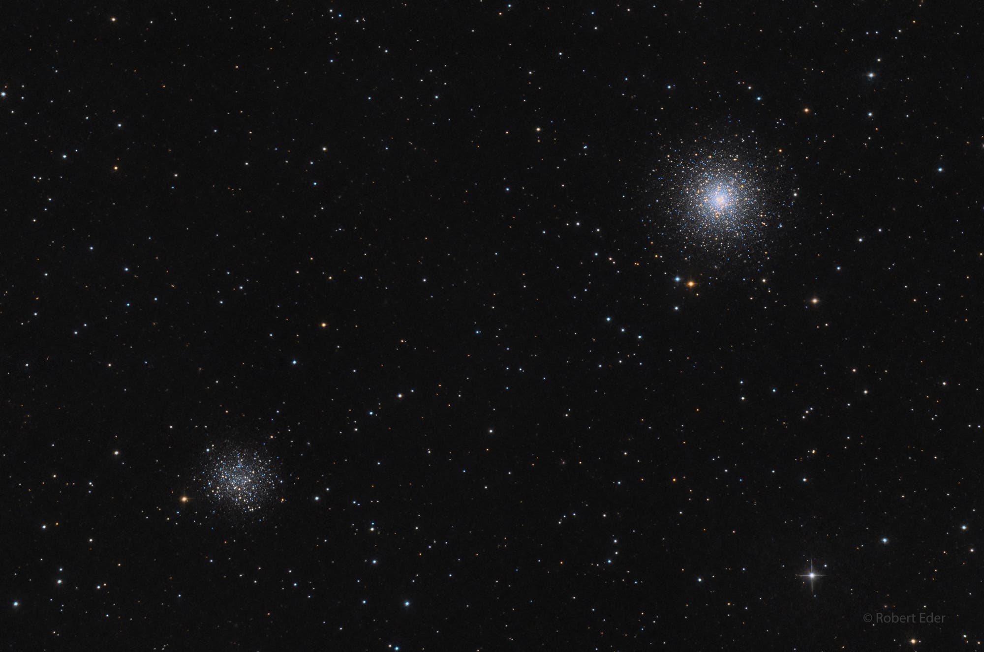 Messier 53 und NGC 5053 Kugelsternhaufen