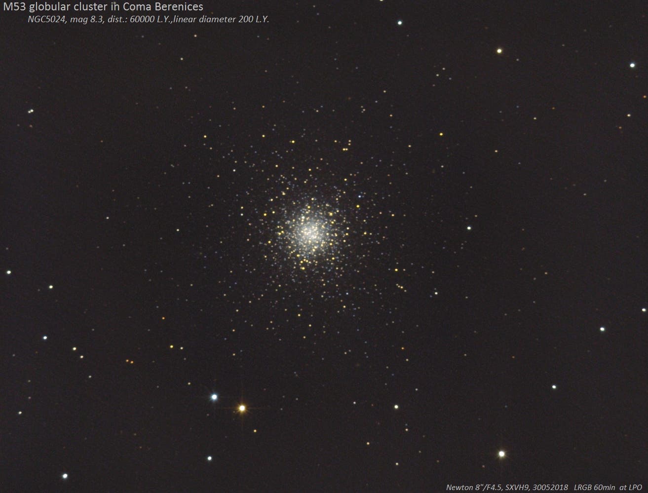 Messier 53 in Coma Berenices