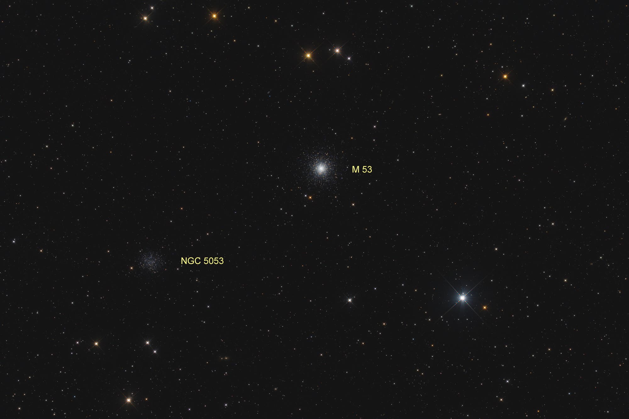 M 53 und NGC 5053 (Objekte)