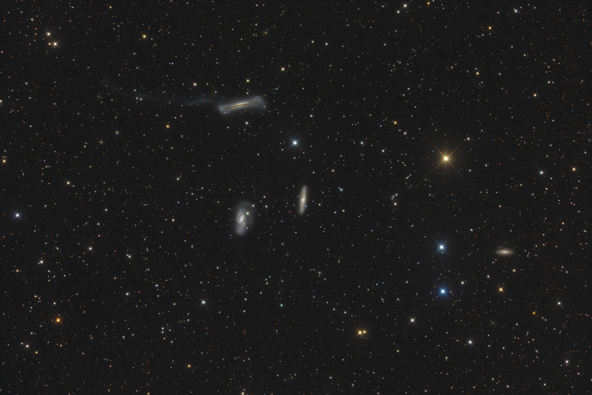 Leo-Triplett  aus M65, M66 und NGC 3628
