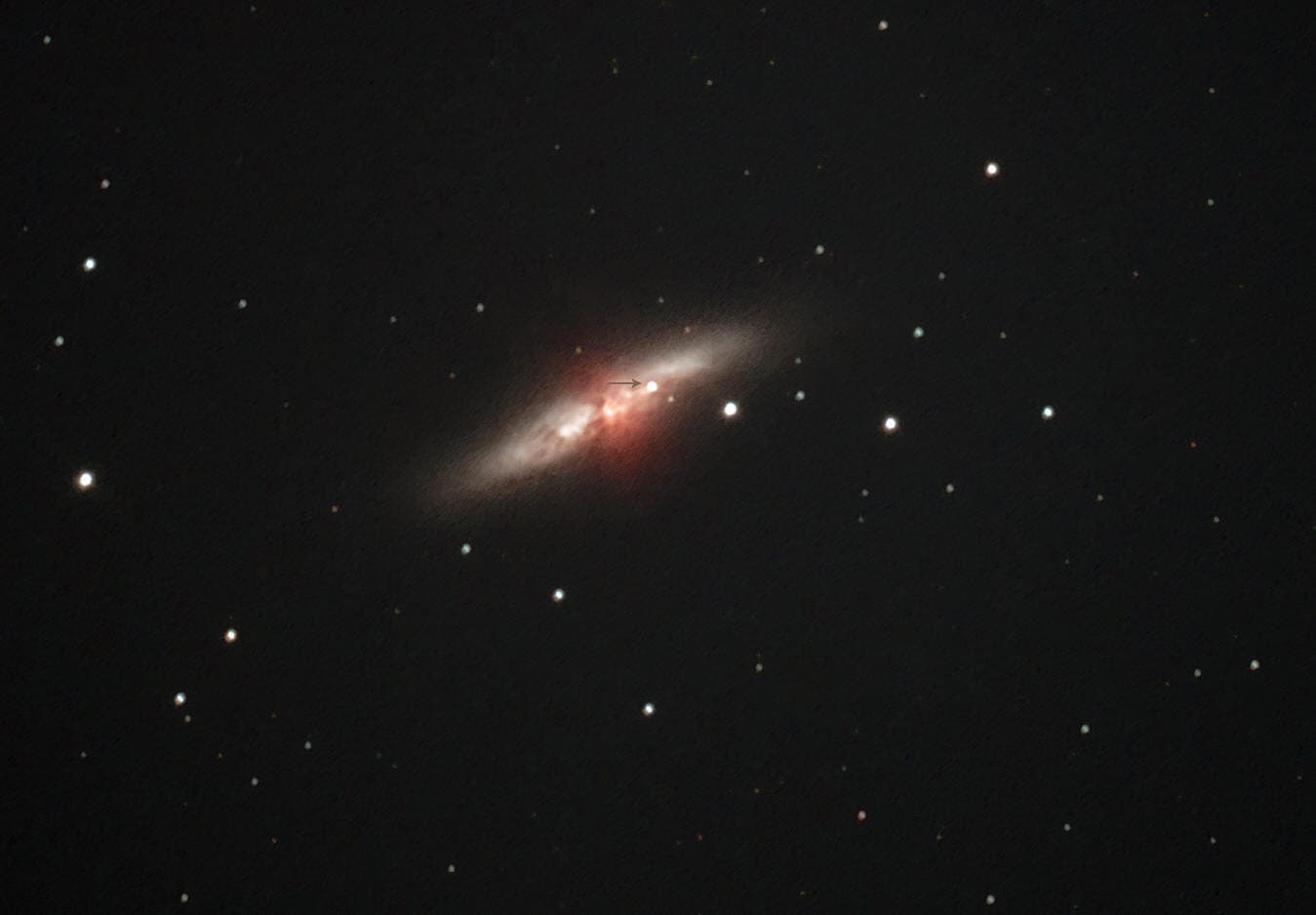 M 82 mit Supernova 2014 J