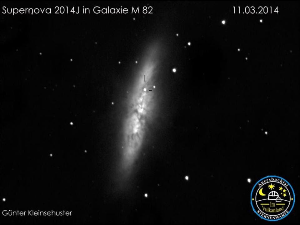 Supernova in M 82