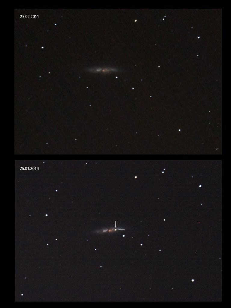 M 82 mit SN 2014J