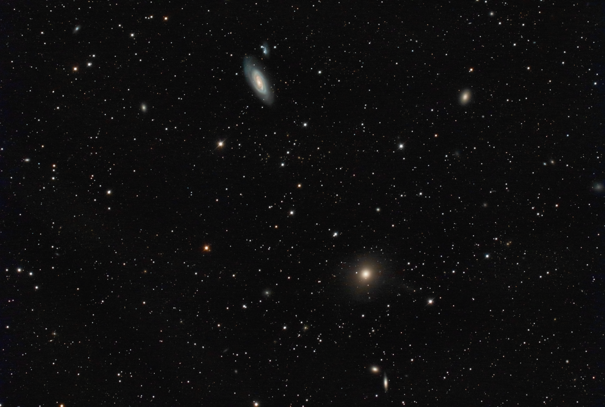 Messier Messier 89 und Messier 90 im Sternbild Jungfrau