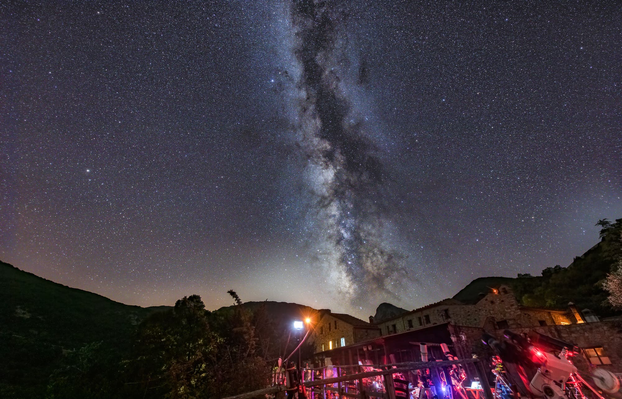 The Milky Way over the star party
